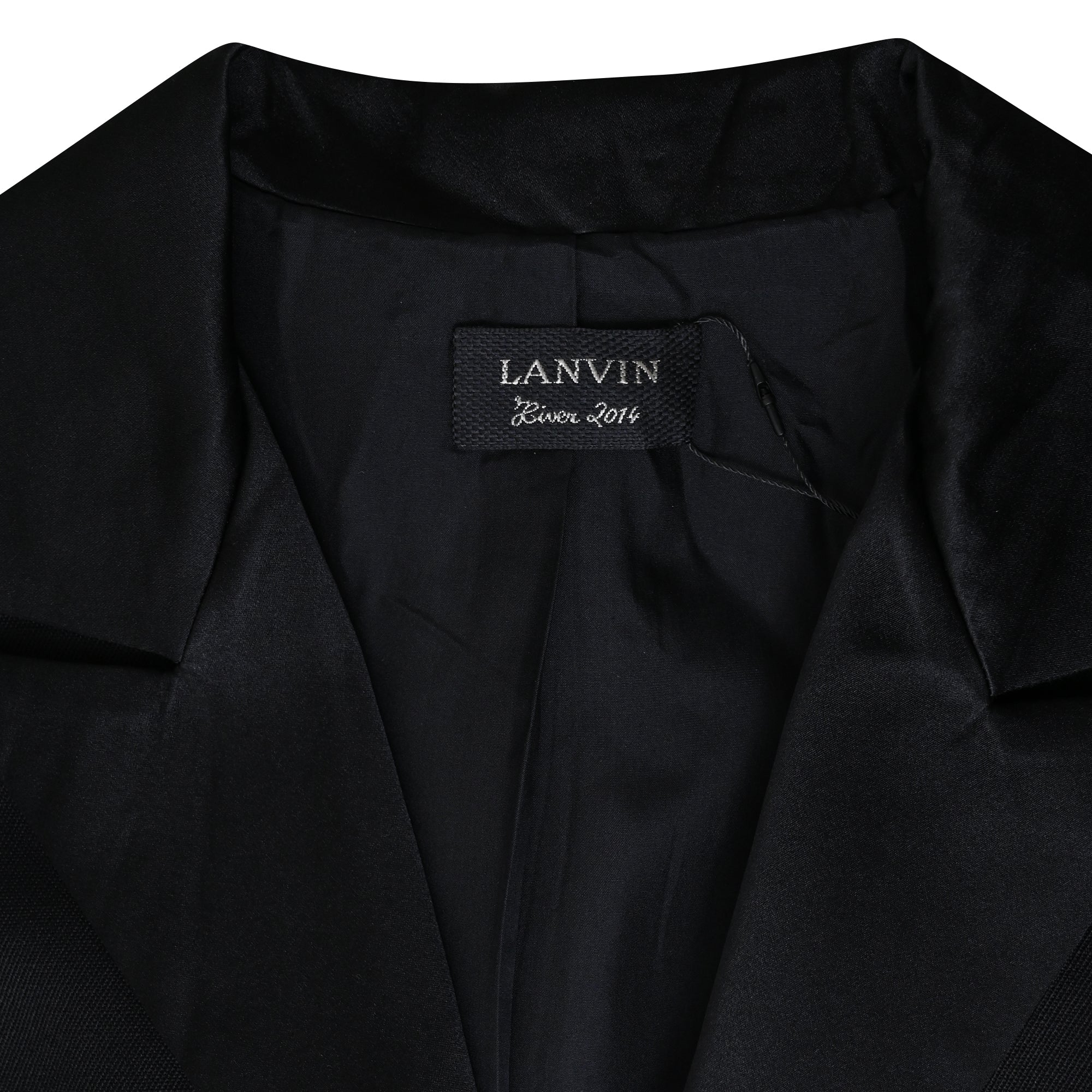 Women's Lanvin Knee-Length Dress in Black Wool - Image 5
