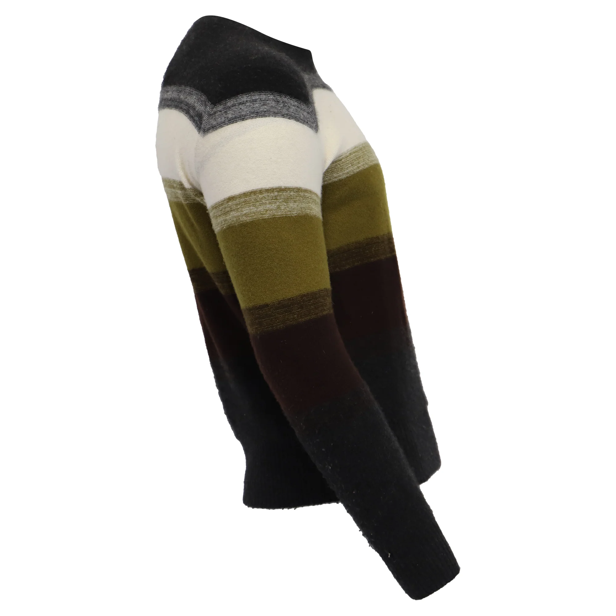 Loro Piana Glenshell Striped Sweater in Multicolor Cashmere - Image 2