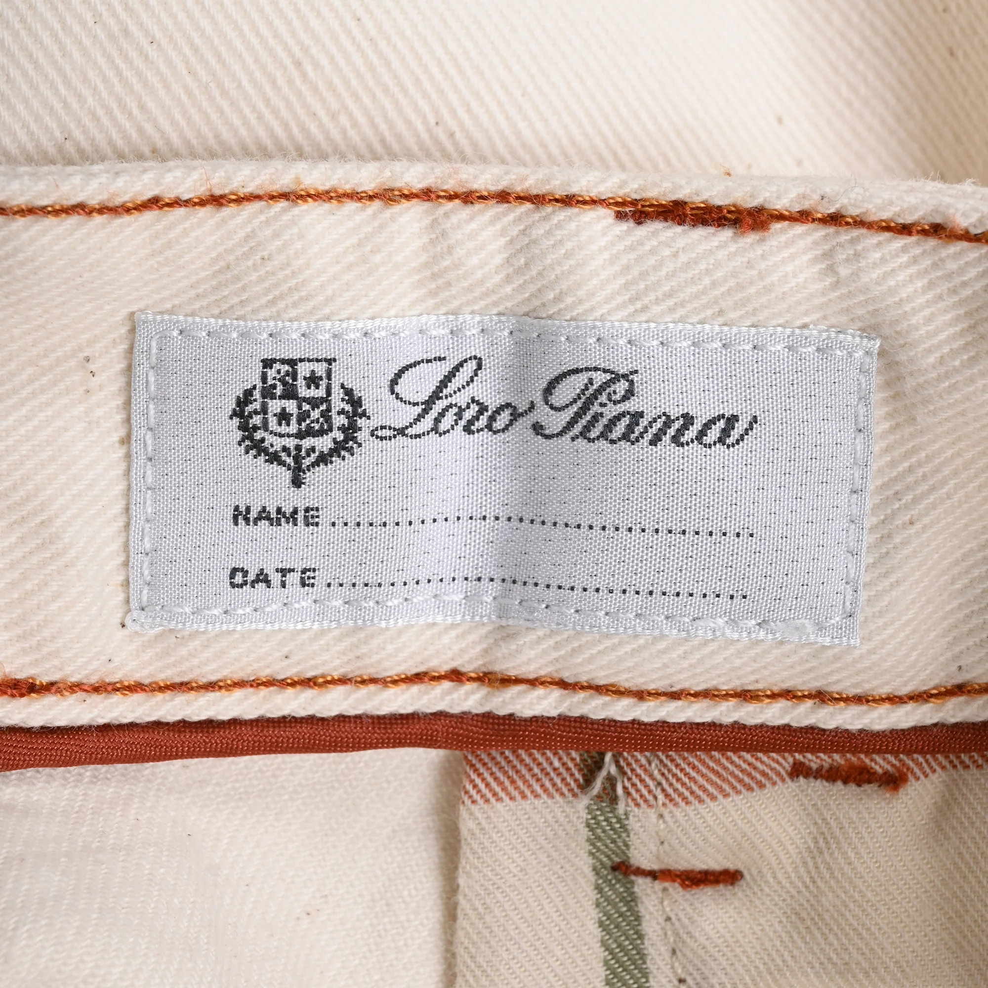Men's Loro Piana Slim-Fit Straight-Leg Jeans in Cream Cotton - Image 4