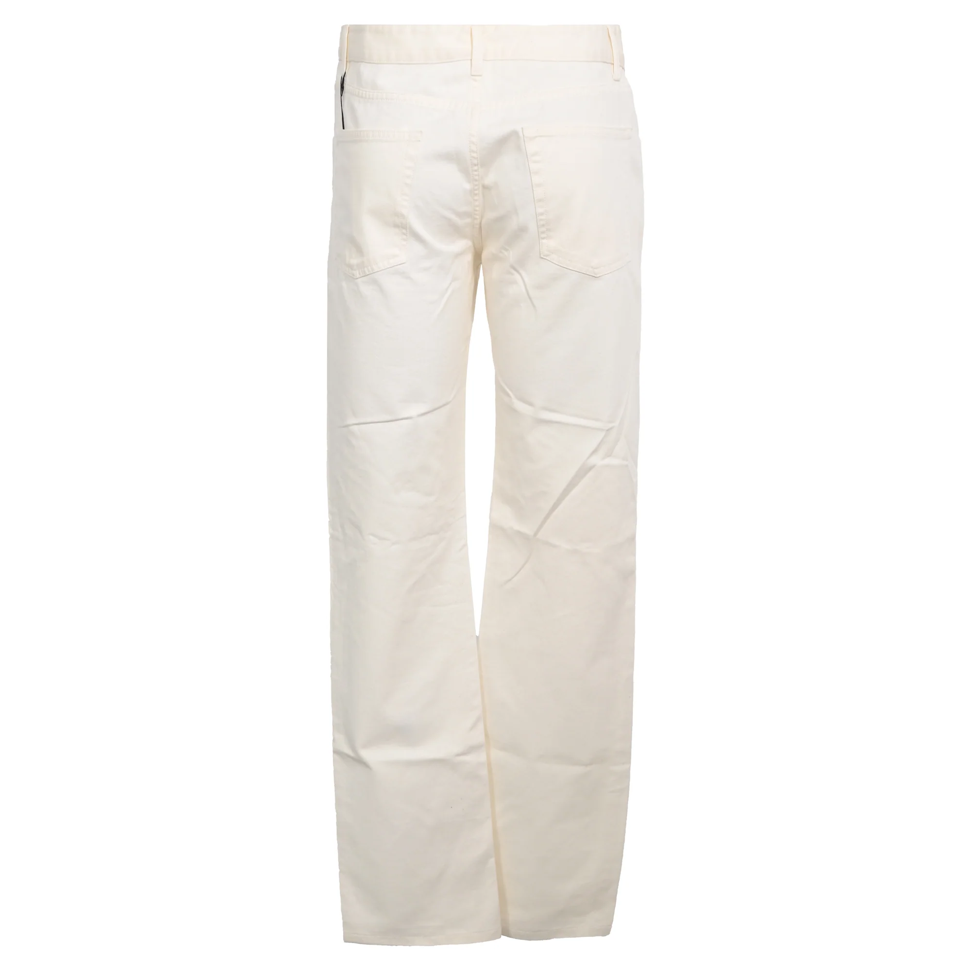 Men's Loro Piana Slim-Fit Straight-Leg Jeans in White Cotton - Image 3