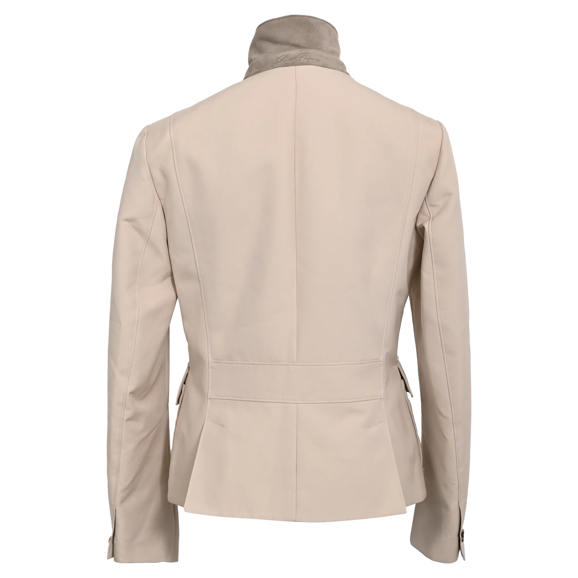 Women's Loro Piana Roadster Jacket in Beige Silk - Image 3