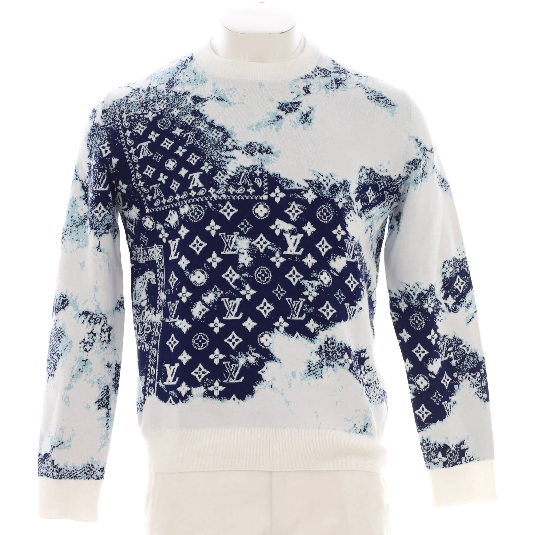 Men's Bandana Crewneck Sweater Cotton