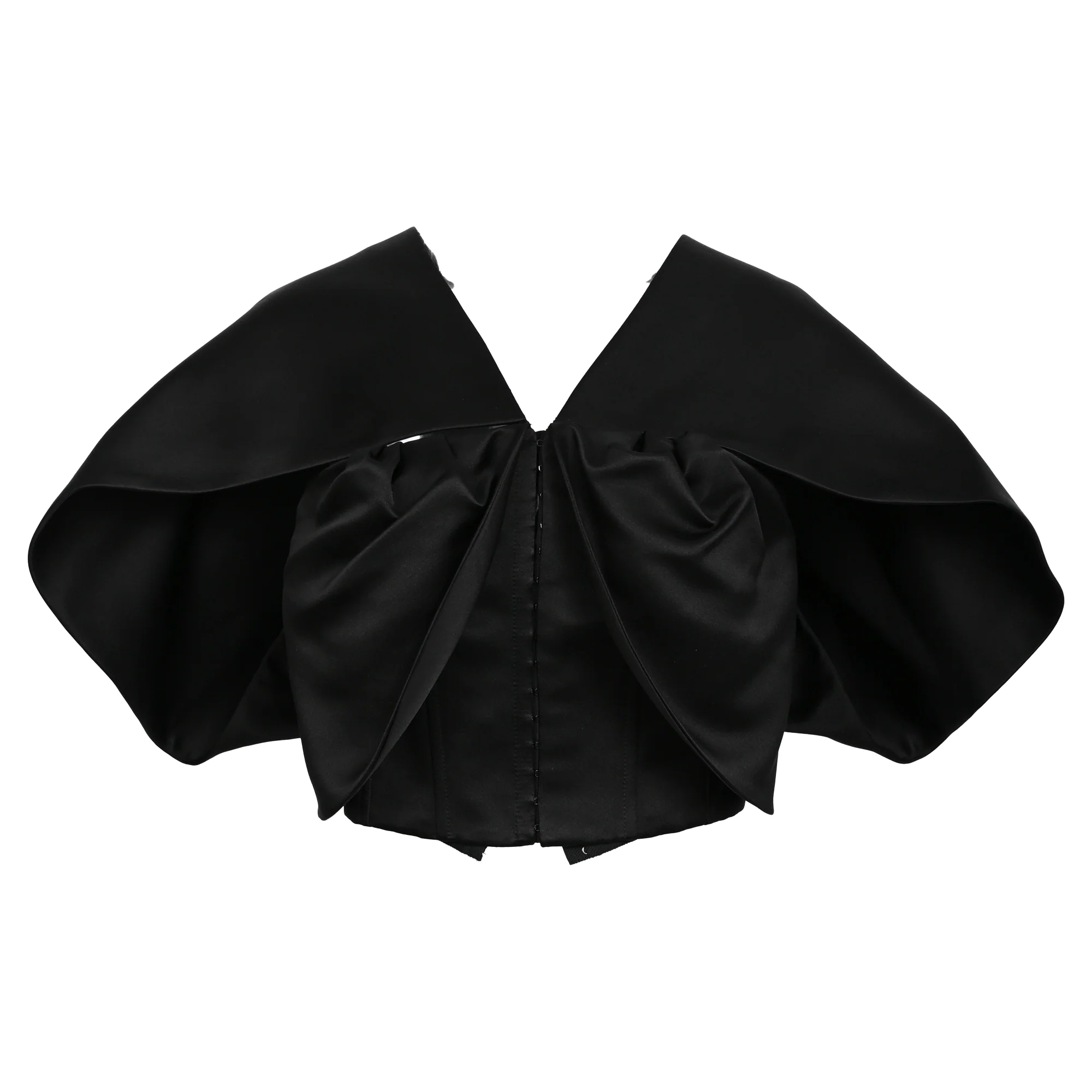 Women's Louis Vuitton Crop Top in Black Silk