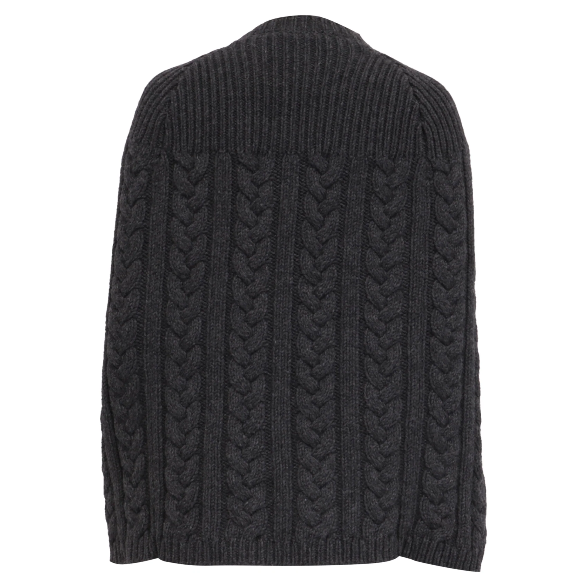 Women's Louis Vuitton Knitted Poncho in Grey Wool - Image 5