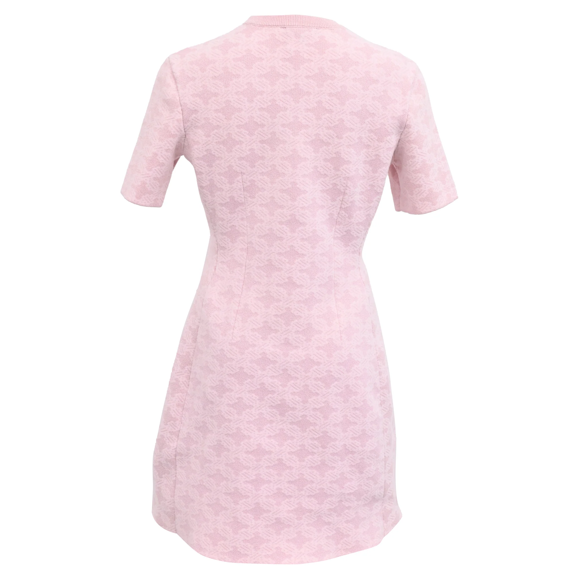 Women's Maje Jacquard-Knit Mini Dress in Pink Polyamide - Image 3