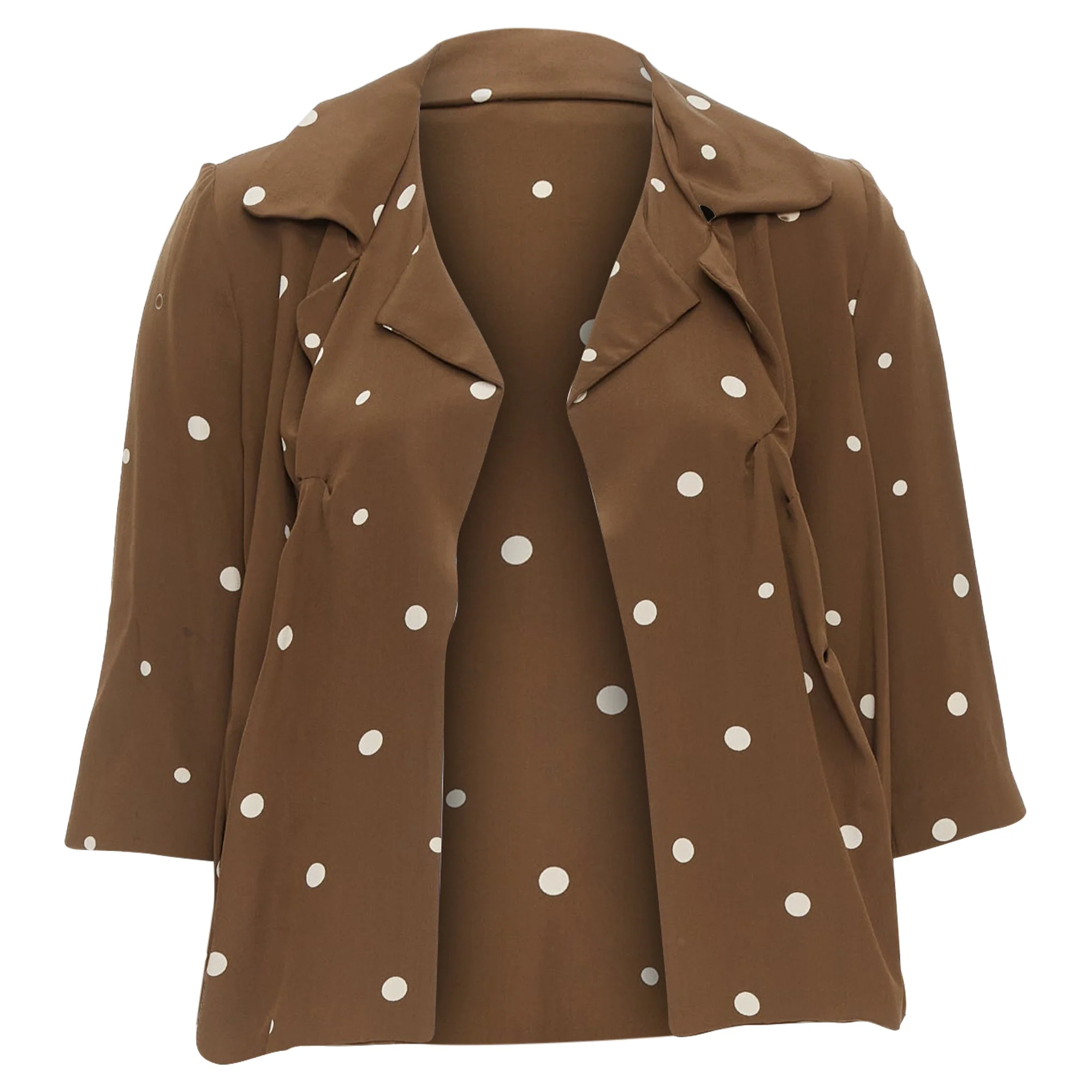 Women's Marni Silk Polka Dot Print Relaxed Blazer