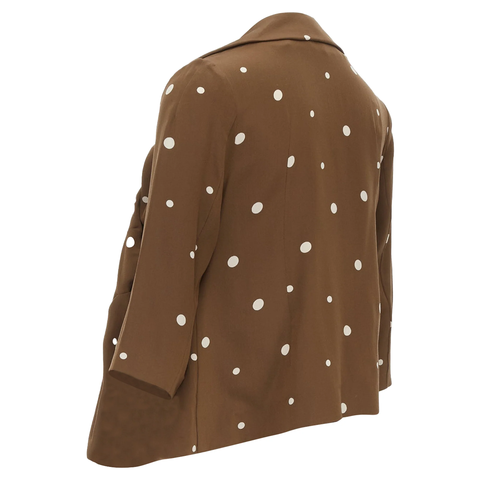 Women's Marni Silk Polka Dot Print Relaxed Blazer - Image 6