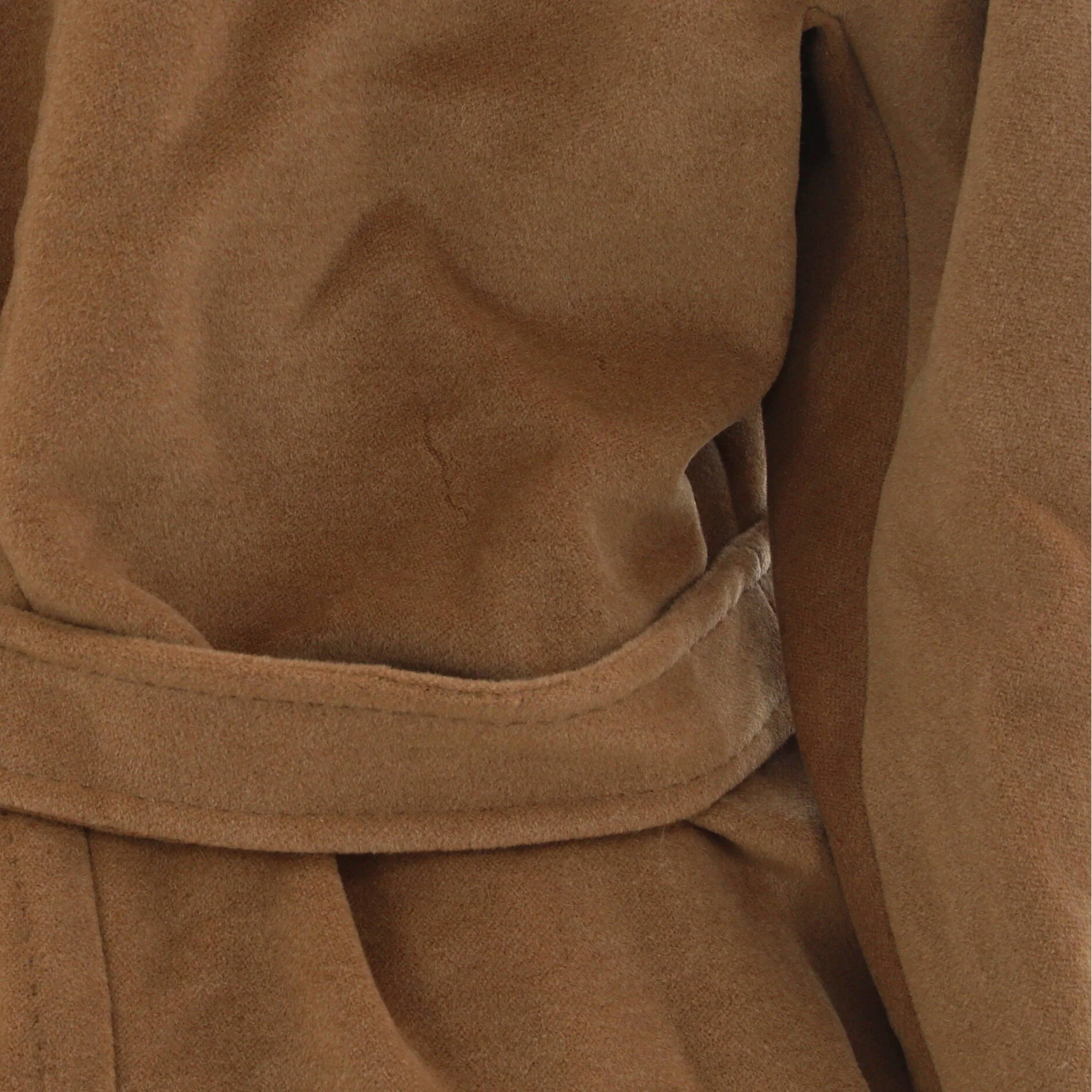 Women's Double Breasted Long Coat Camel Hair - Image 3
