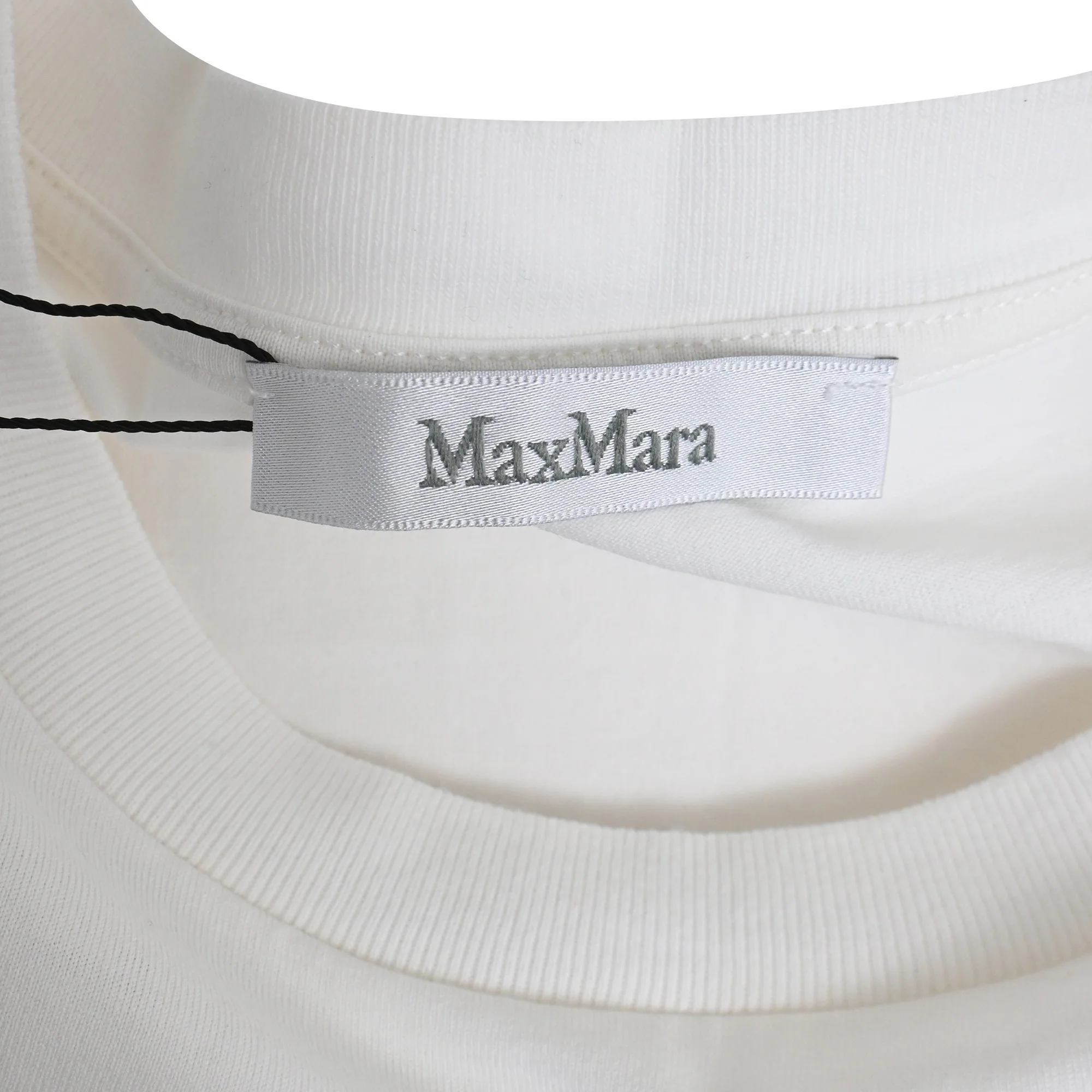 Women's Max Mara Oblo Whale Printed T-Shirt in White Cotton - Image 4