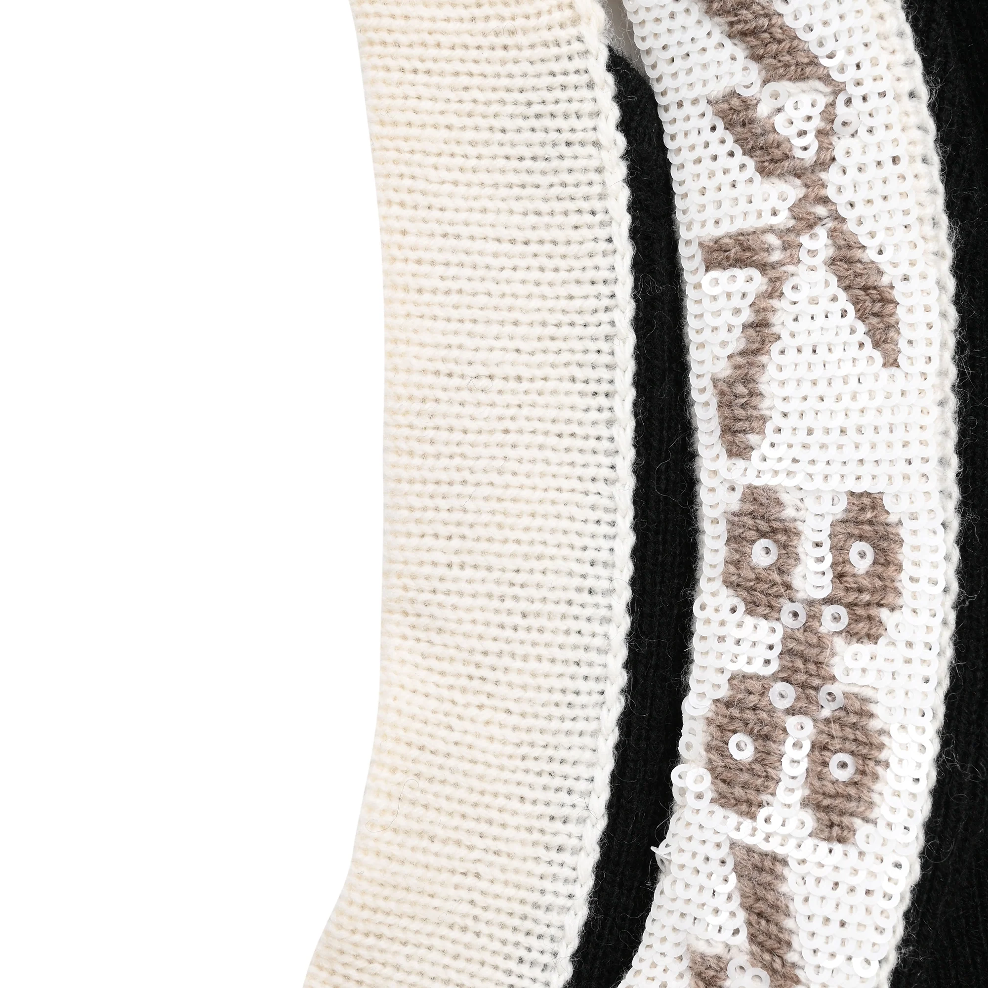 Women's Max Mara Pleiadi Sequin-Embellished Tank Top in Black Wool - Image 9
