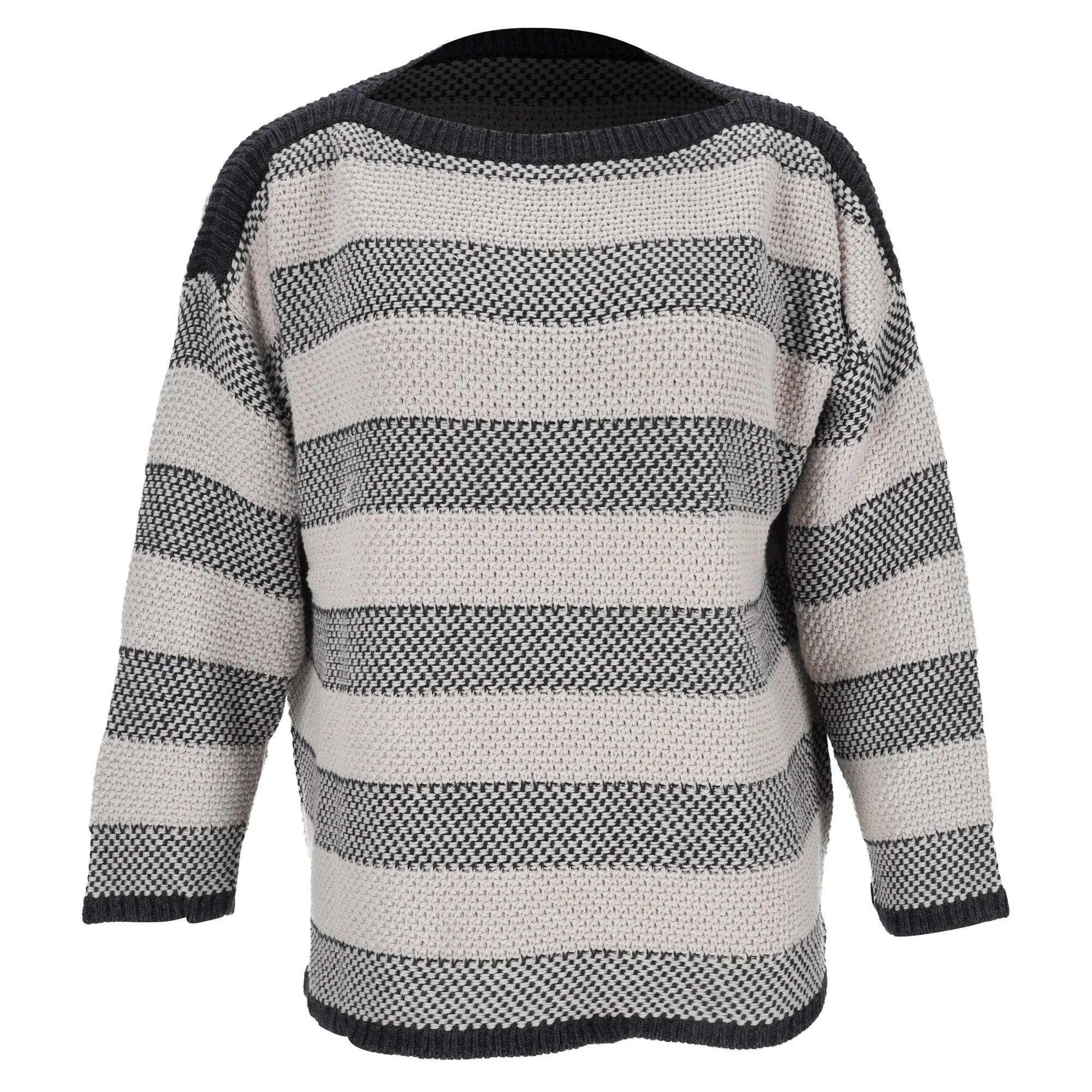Women's Max Mara Weekend Striped Knitted Sweater in Multicolor Cotton