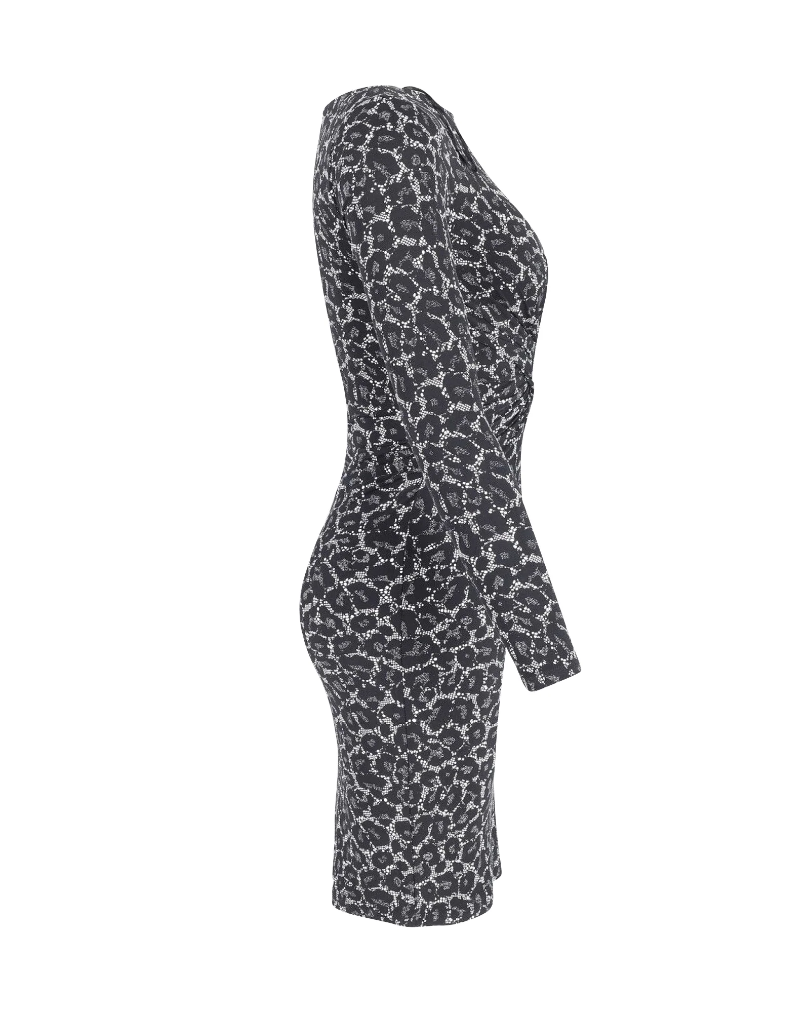 Women's Michael Kors Midi Dress in Animal Print Polyester - Image 3
