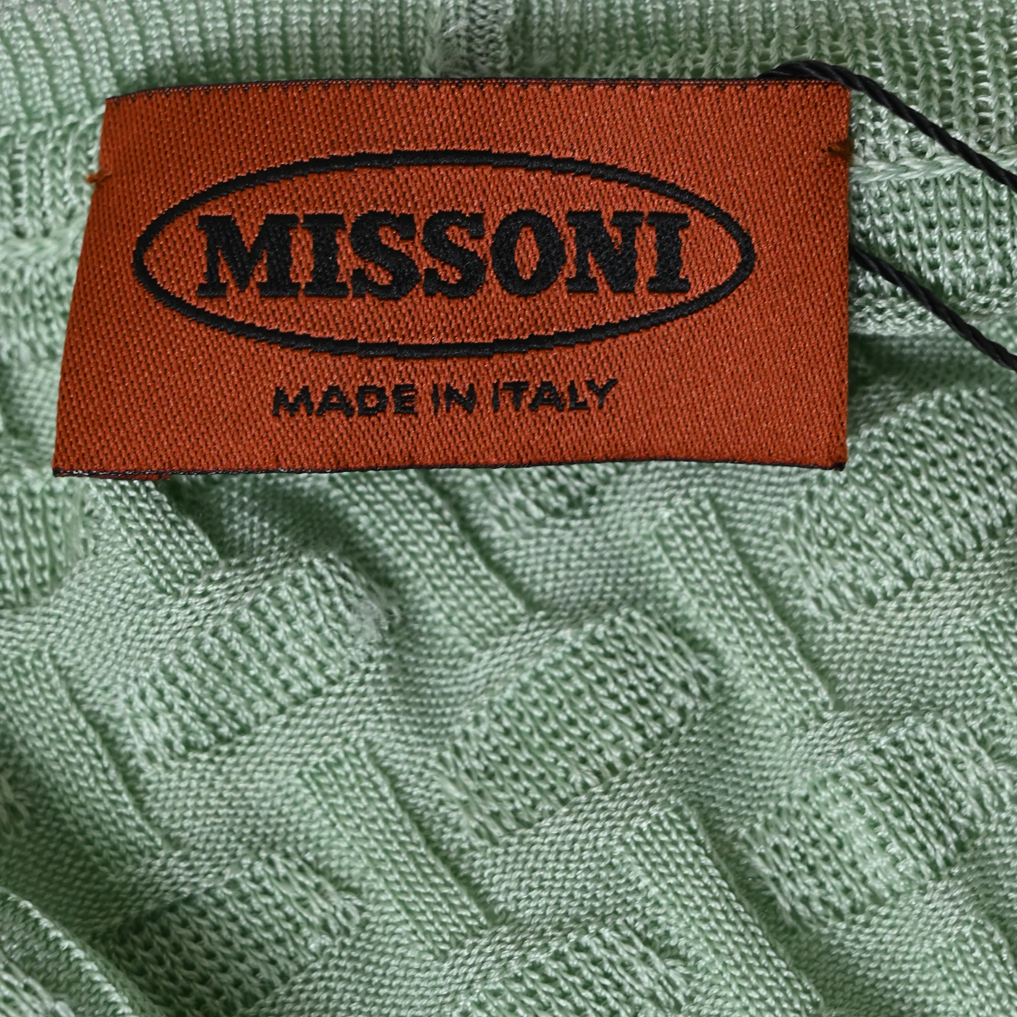 Women's Missoni Buttoned Cardigan in Green Rayon - Image 4