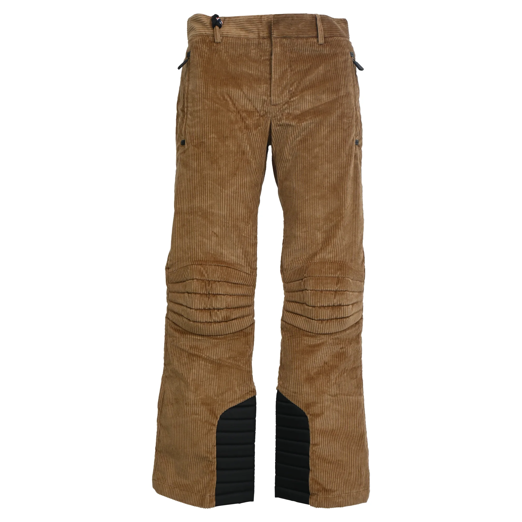 Men's Moncler Genius 3 Grenoble Stretch Ski Trousers in Brown Corduroy