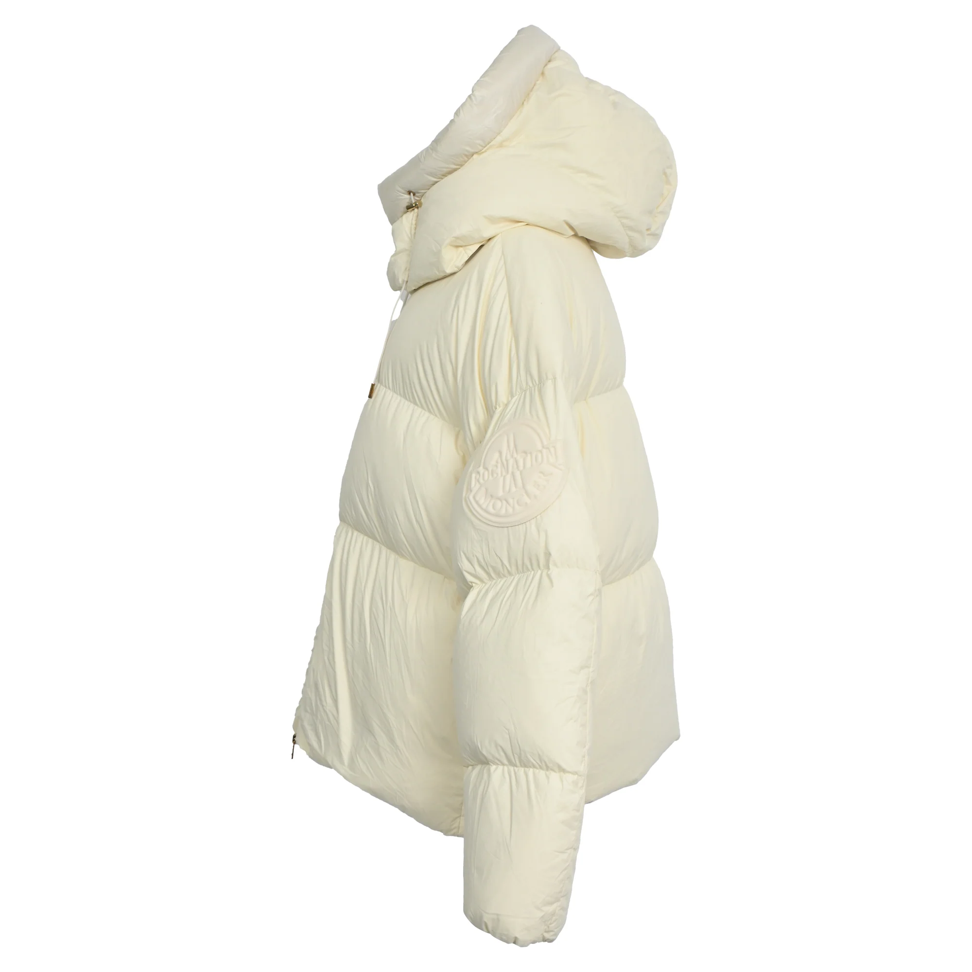 Men's Moncler x Roc Nation by Jay-Z Antila Hooded Down Jacket in Cream Polyamide - Image 2