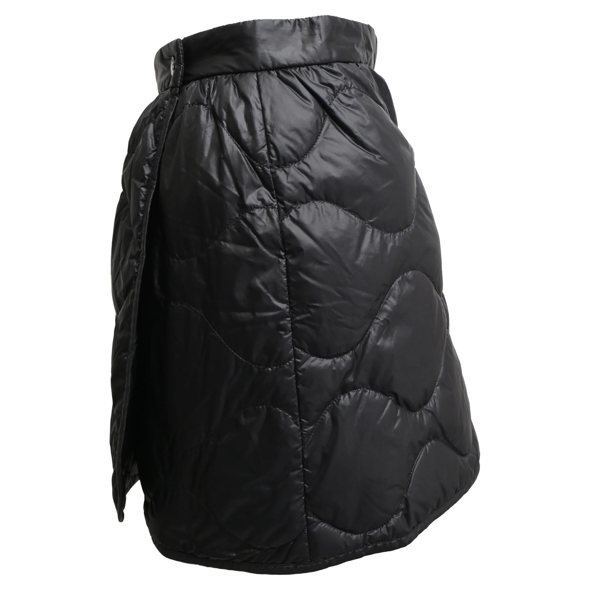 Women's Moncler Quilted Down Mini Skirt in Black Polyamide - Image 3
