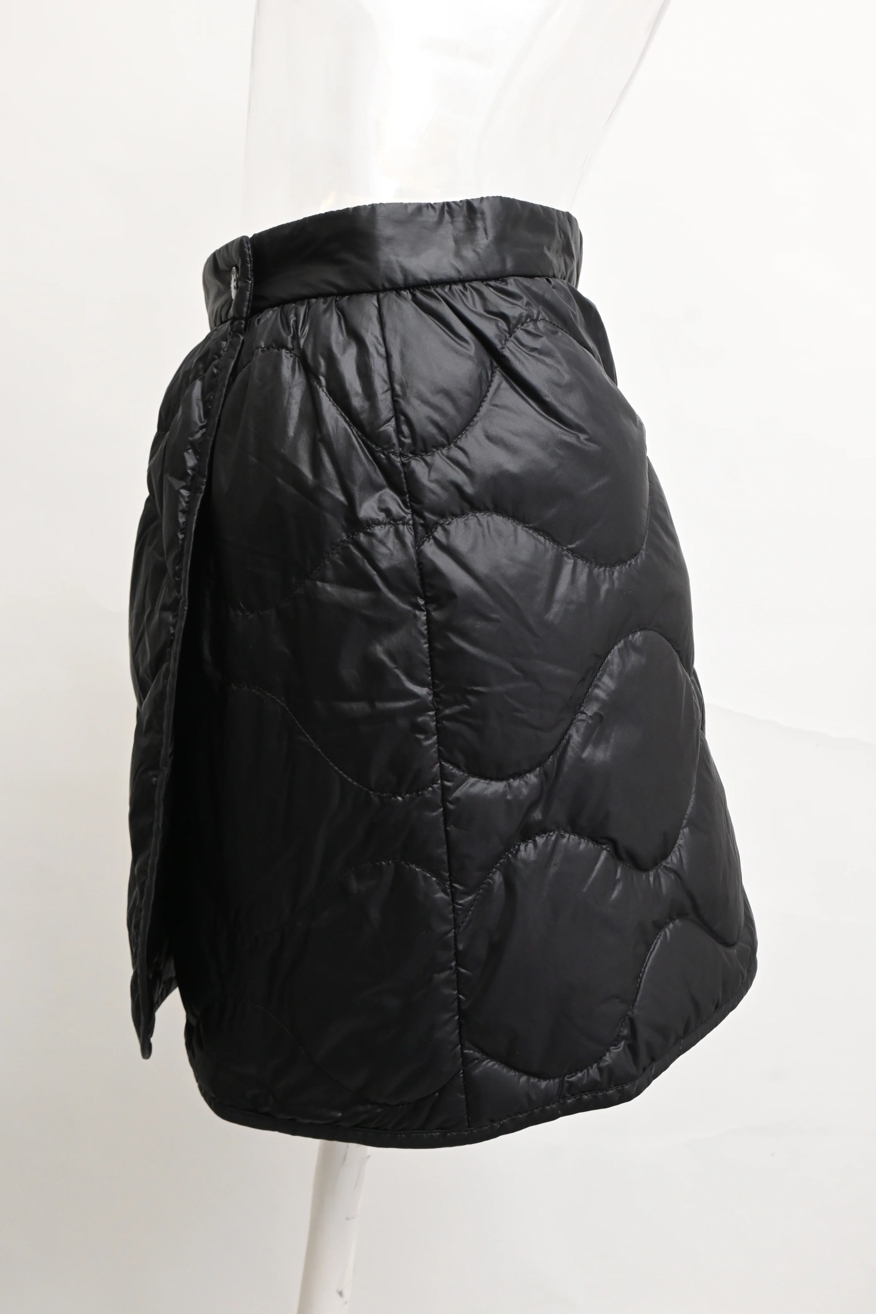 Women's Moncler Quilted Down Mini Skirt in Black Polyamide - Image 7