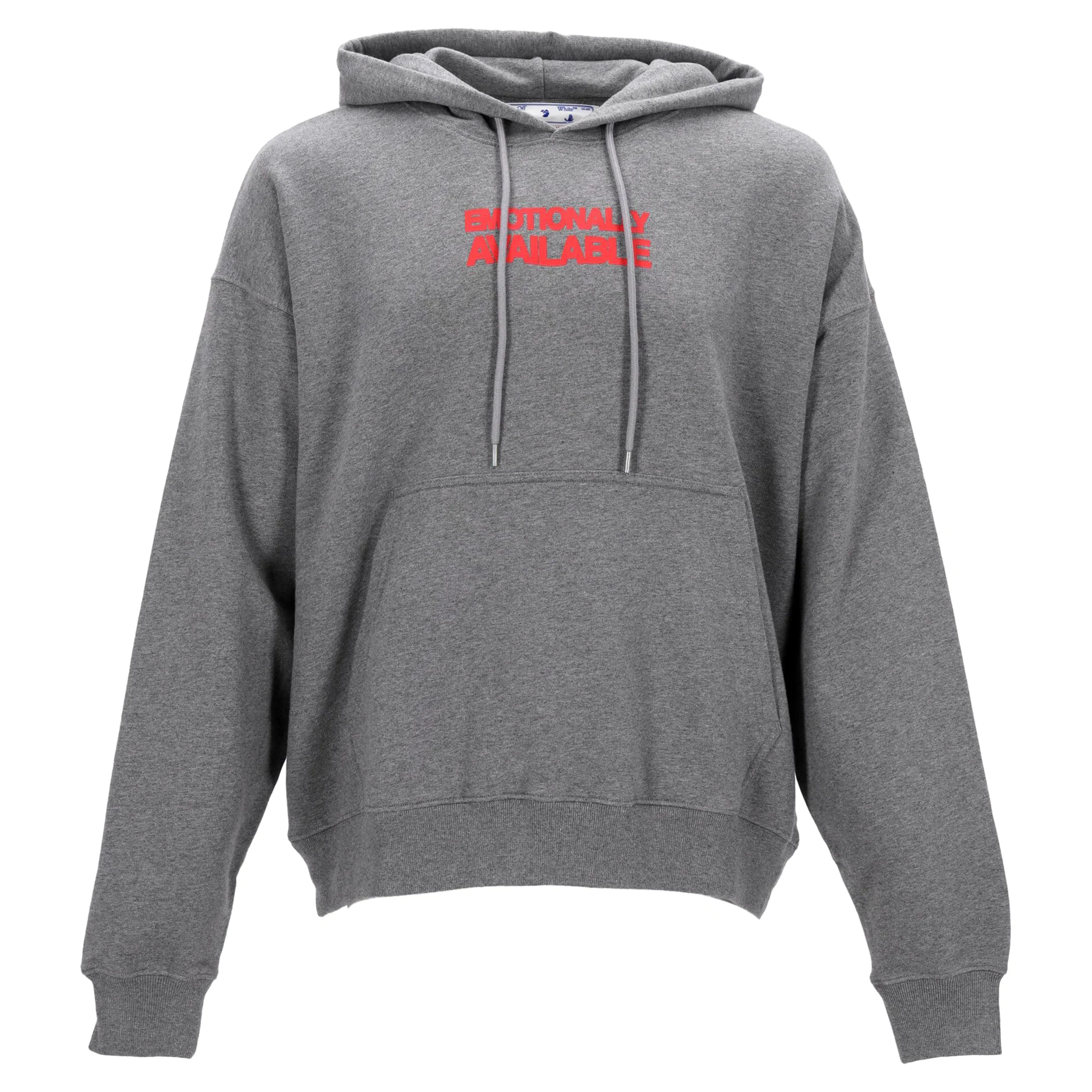 Men's Off-White Hoodie grey with print