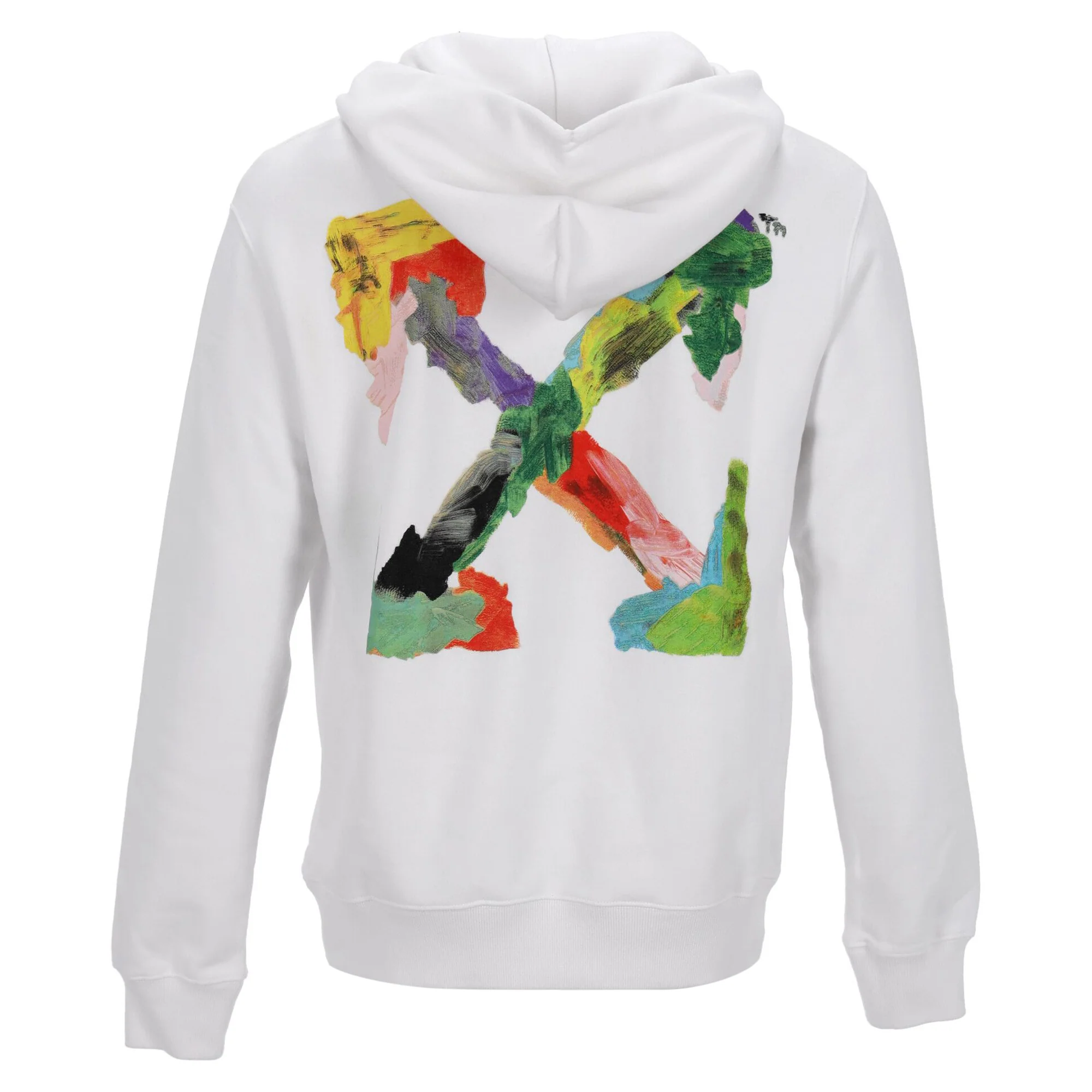 Men's Off-White Hoodie white with print - Image 3