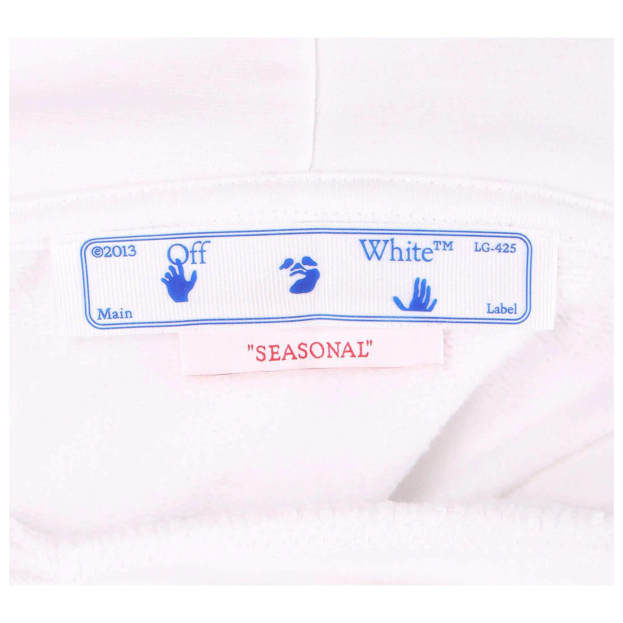 Men's Off-White Hoodie white with print - Image 8