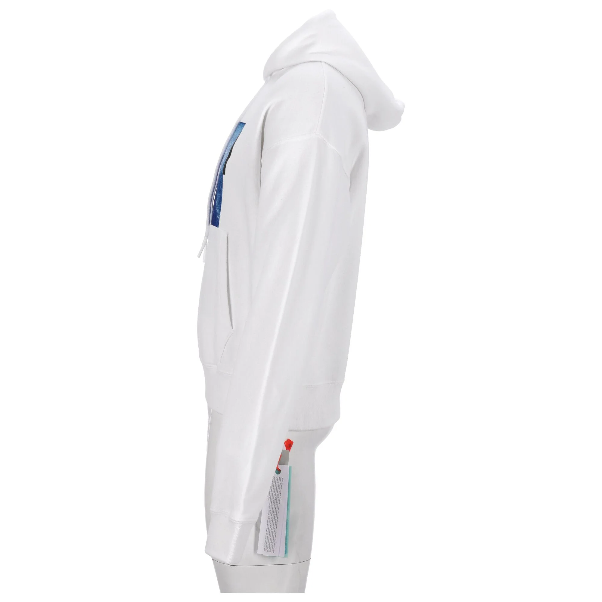 Men's Off-White Hoodie with Mona Lisa-Print - Image 6