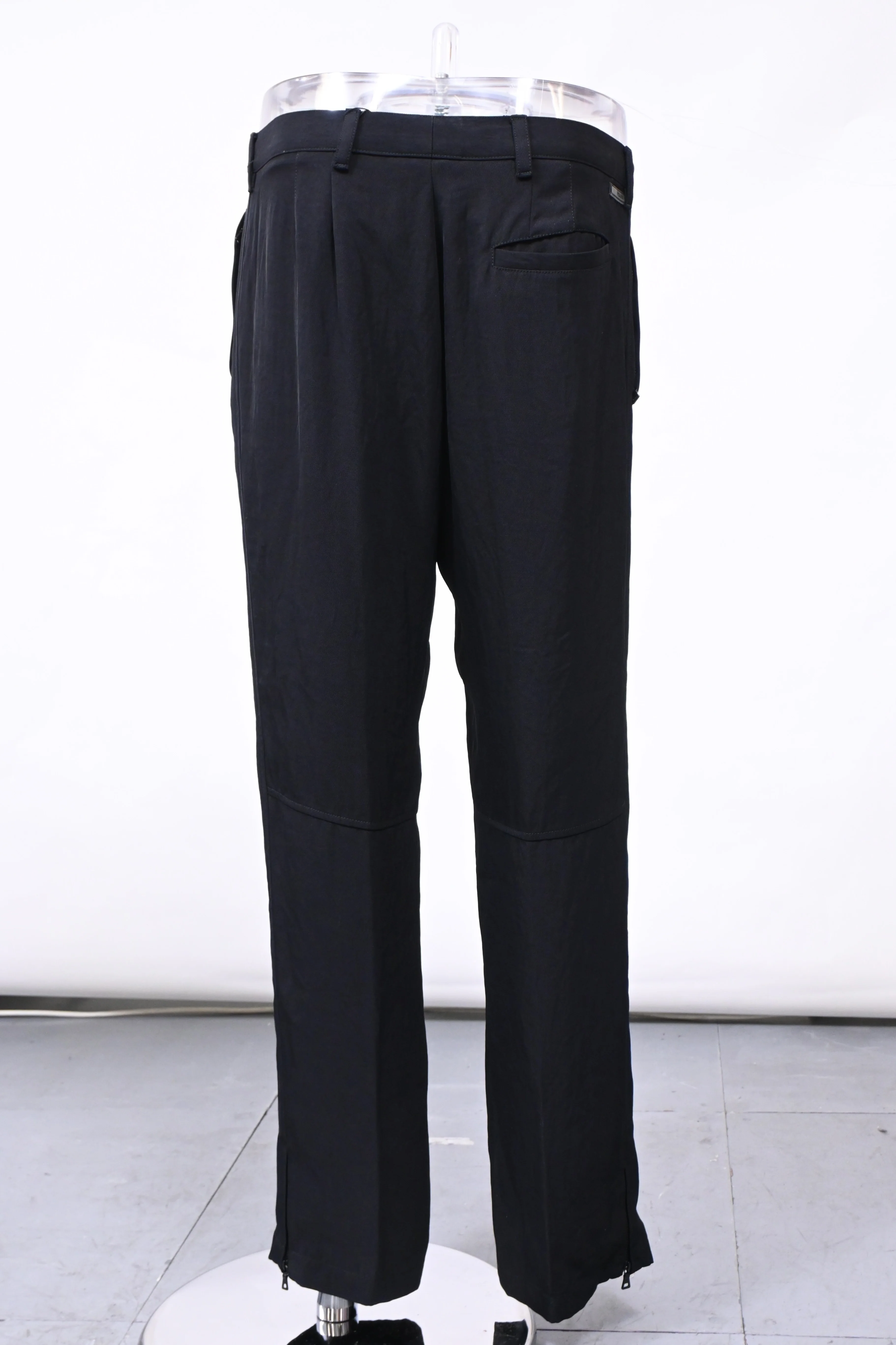 Men's Prada Straight-Leg Trousers in Black Polyester - Image 7