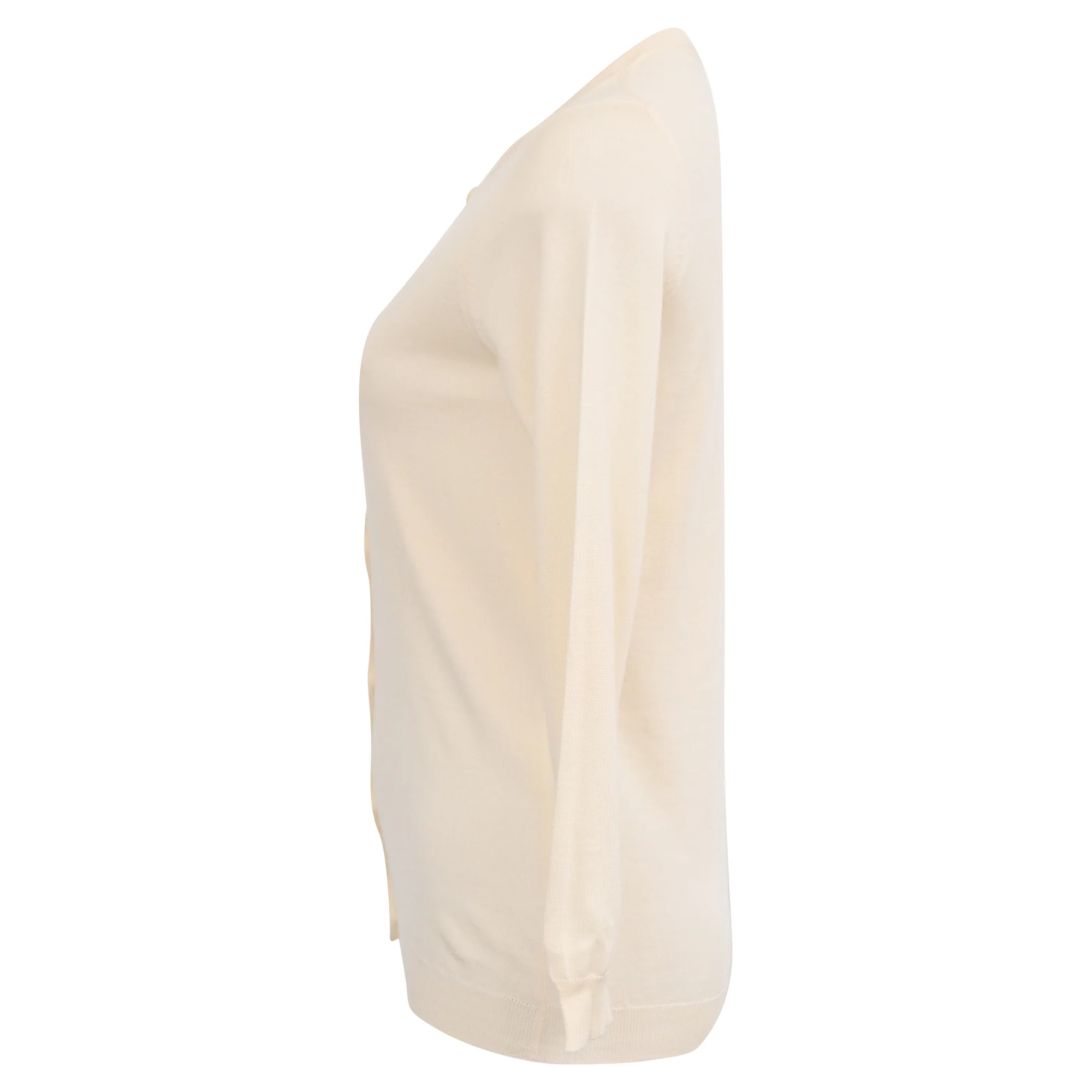 Women's Prada Buttoned Cardigan in Ivory Cashmere - Image 2