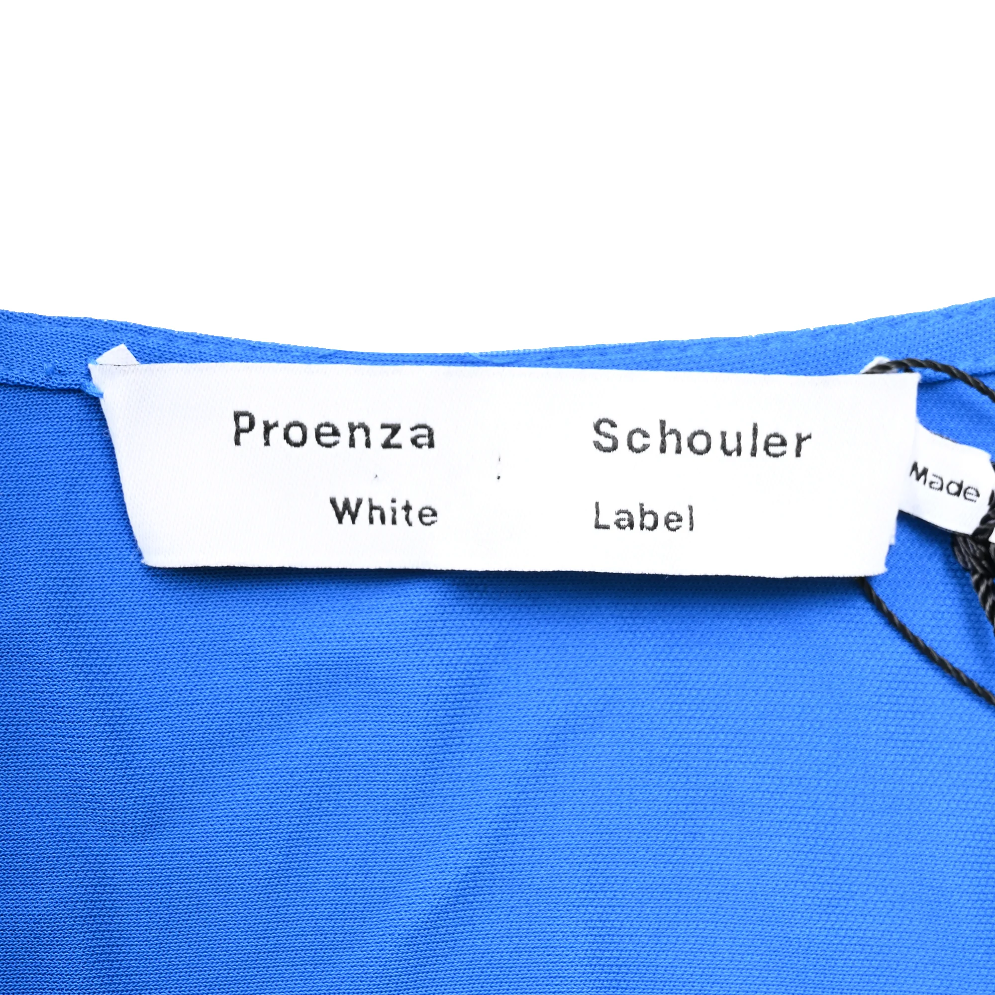 Women's Proenza Schouler White Label Crepe Wrap Dress in Blue Viscose - Image 4