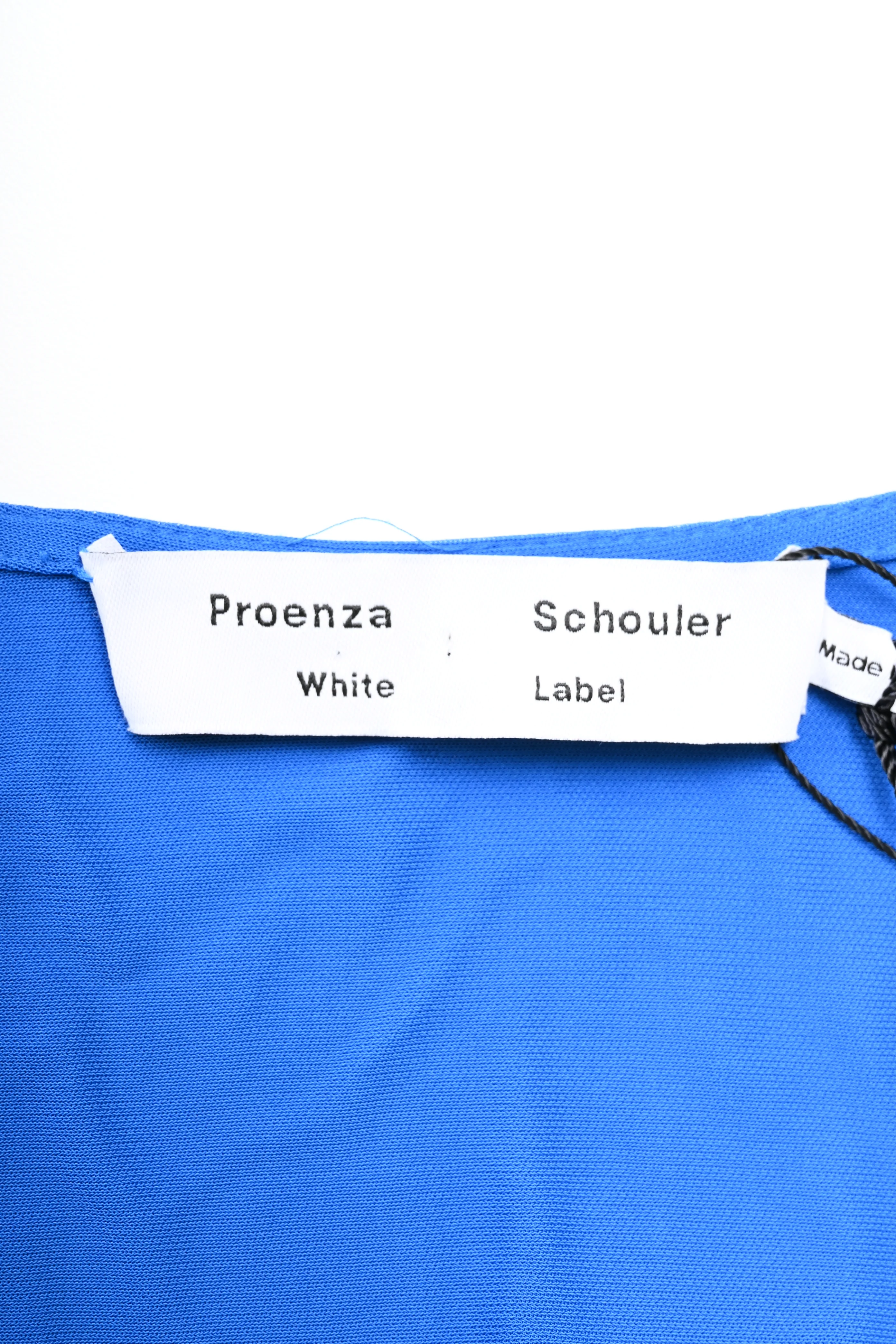 Women's Proenza Schouler White Label Crepe Wrap Dress in Blue Viscose - Image 9