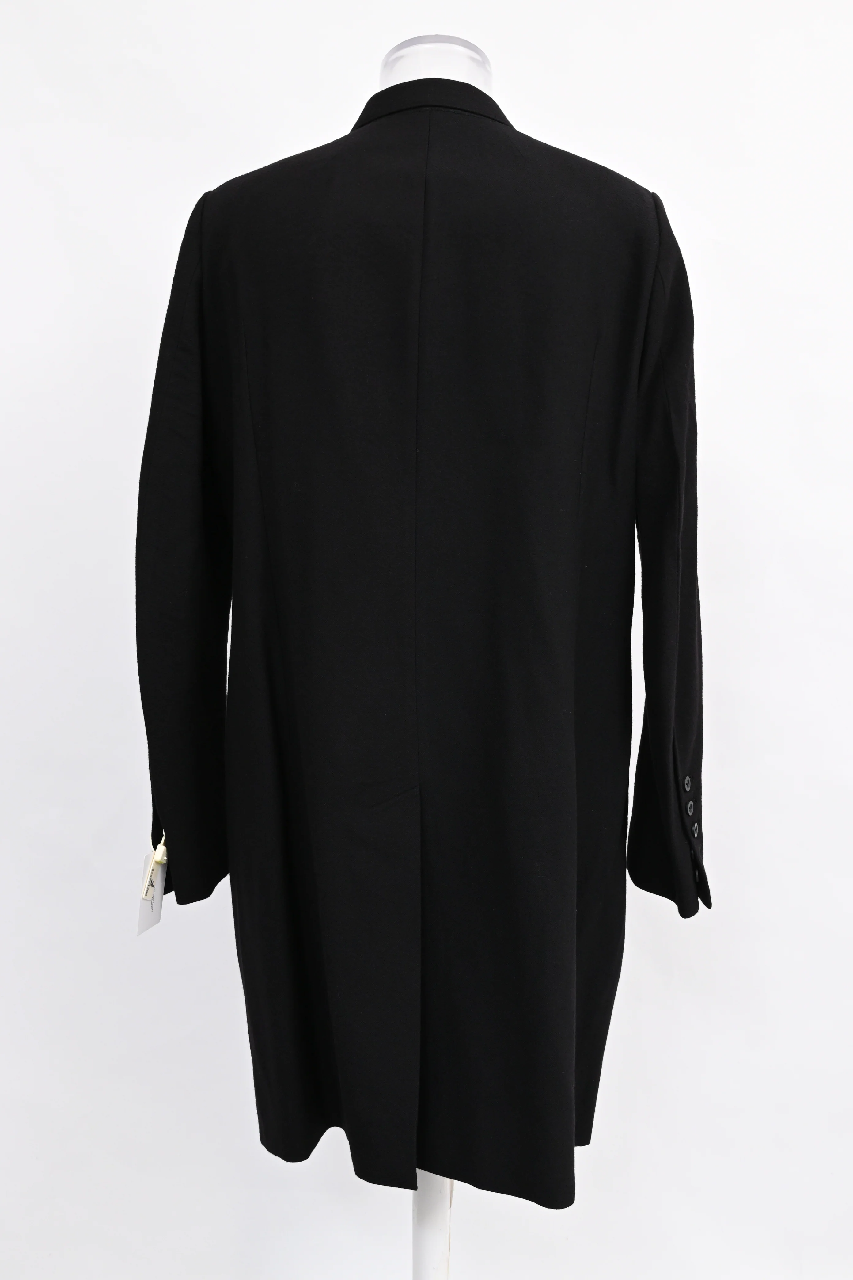 Men's  Rick Owens Double-Breasted Coat in Black wool - Image 8