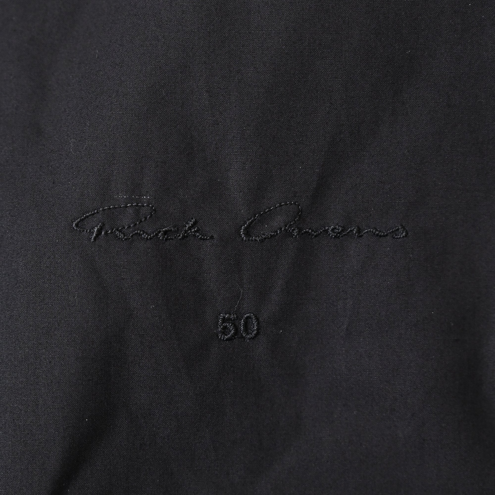 Men's Rick Owens DRKSHDW Fishtail Hooded Parka Jacket in Black Cotton - Image 4