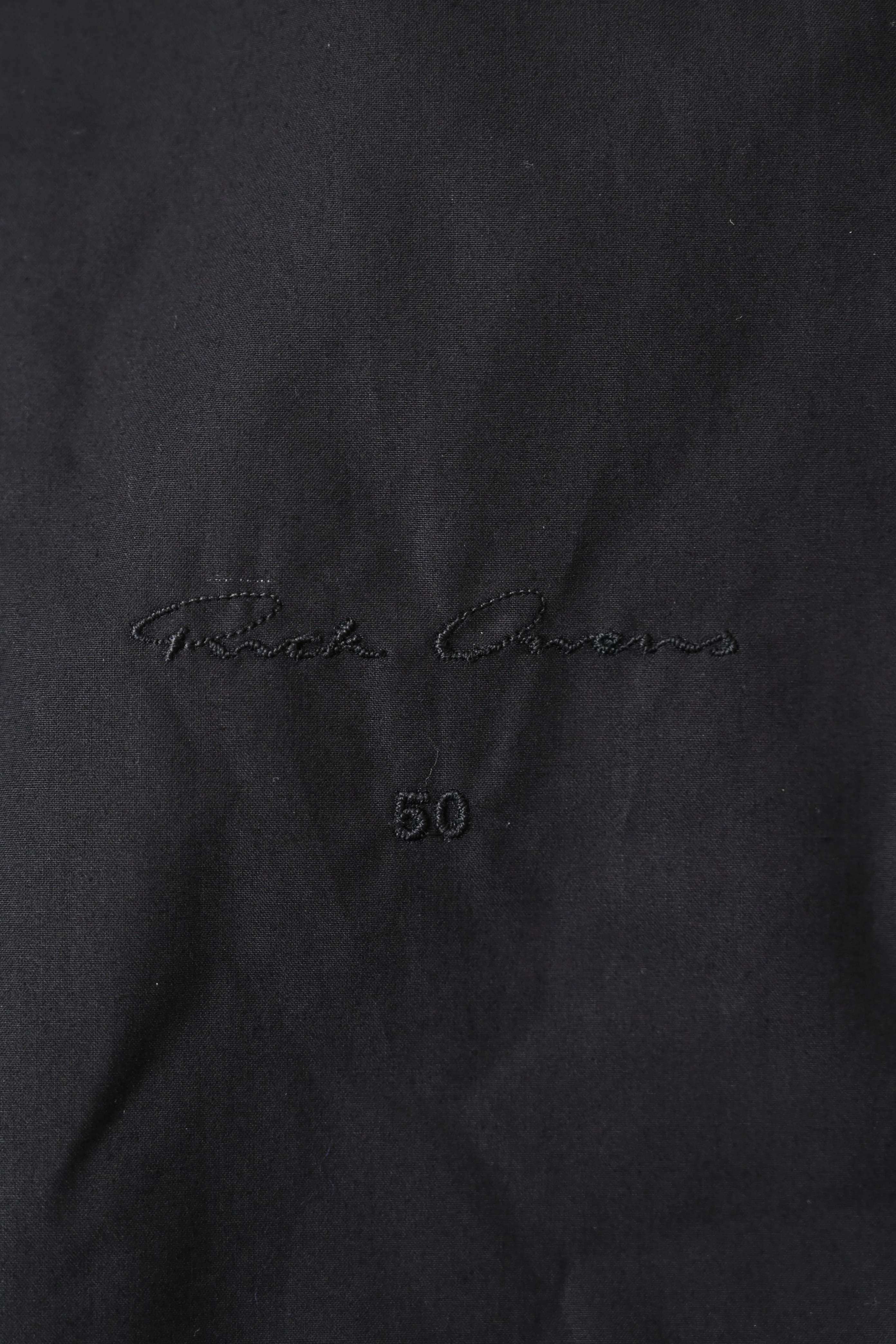 Men's Rick Owens DRKSHDW Fishtail Hooded Parka Jacket in Black Cotton - Image 9