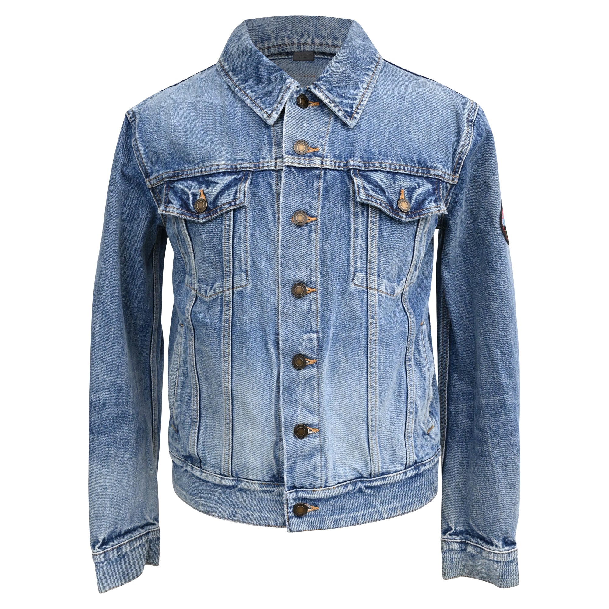 Men's Saint Laurent Classic Jacket in Light Blue Denim