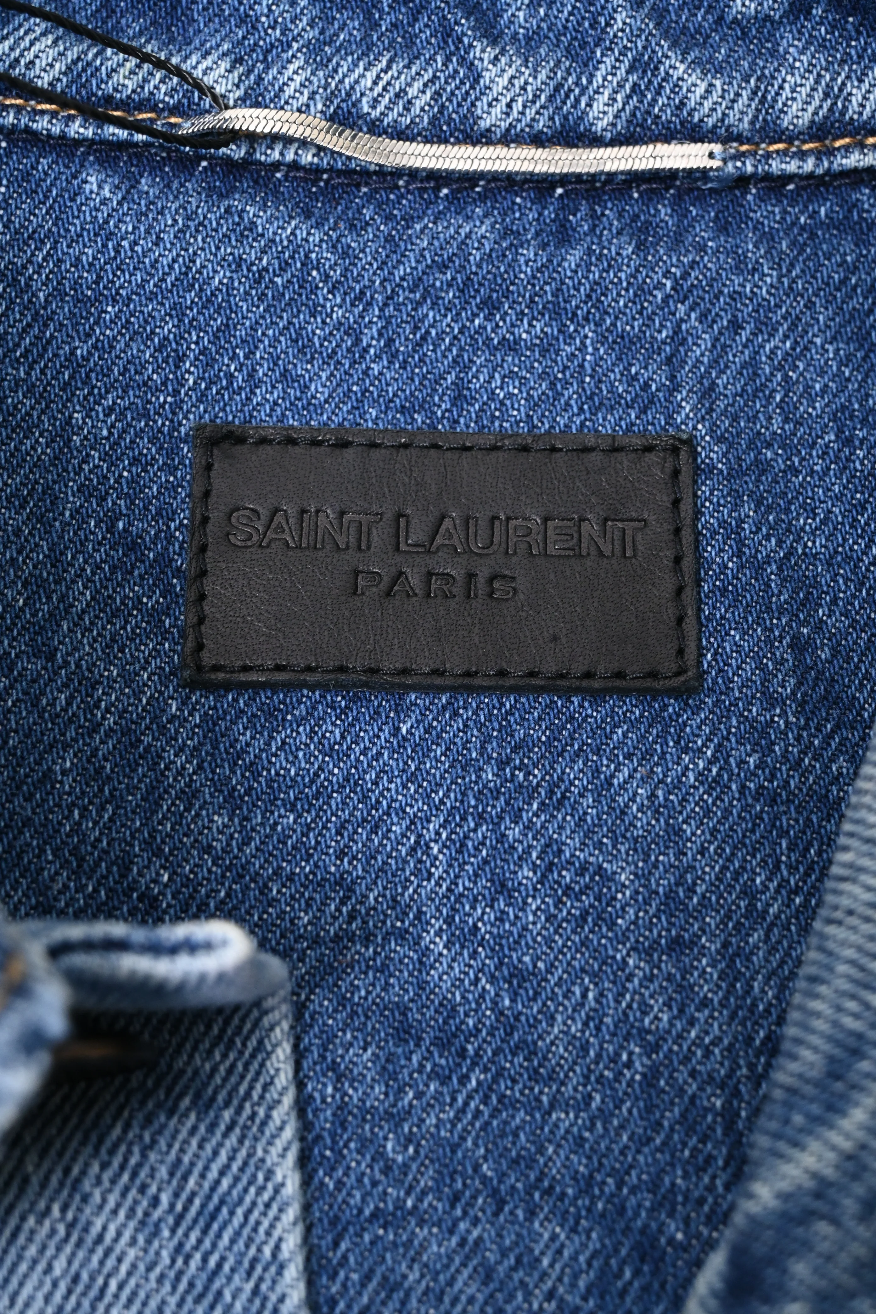 Men's Saint Laurent Classic Jacket in Light Blue Denim - Image 10