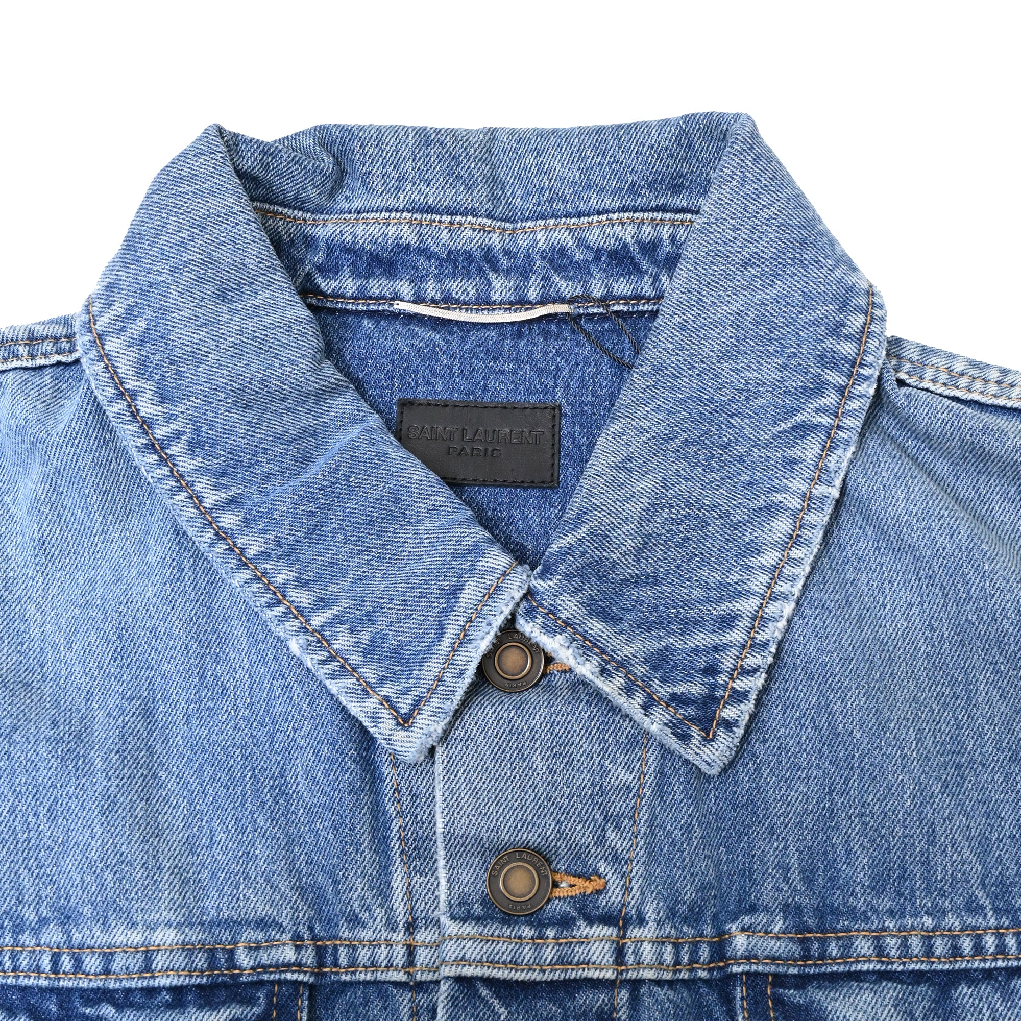 Men's Saint Laurent Classic Jacket in Light Blue Denim - Image 4
