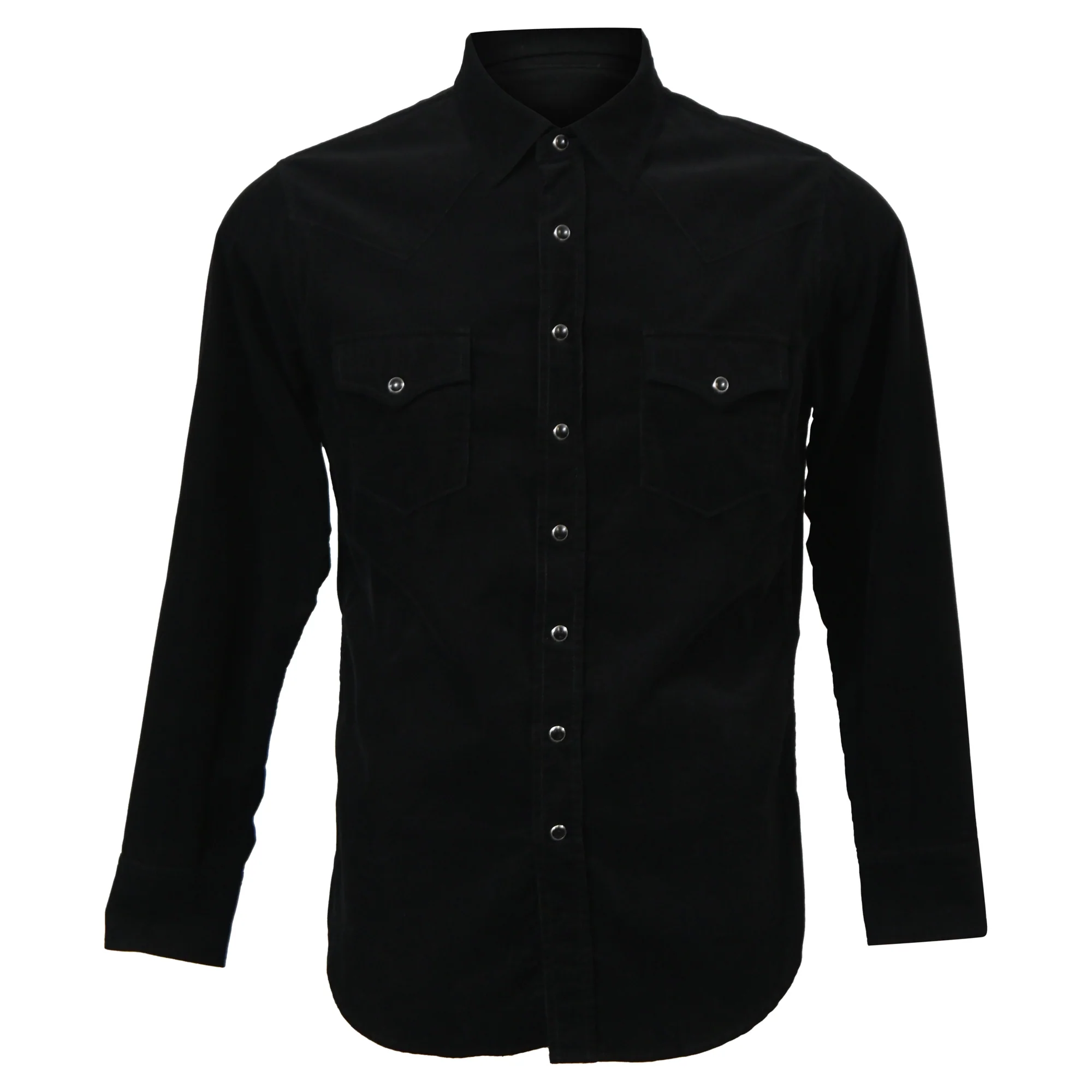 Men's Saint Laurent Overshirt in Black Corduroy