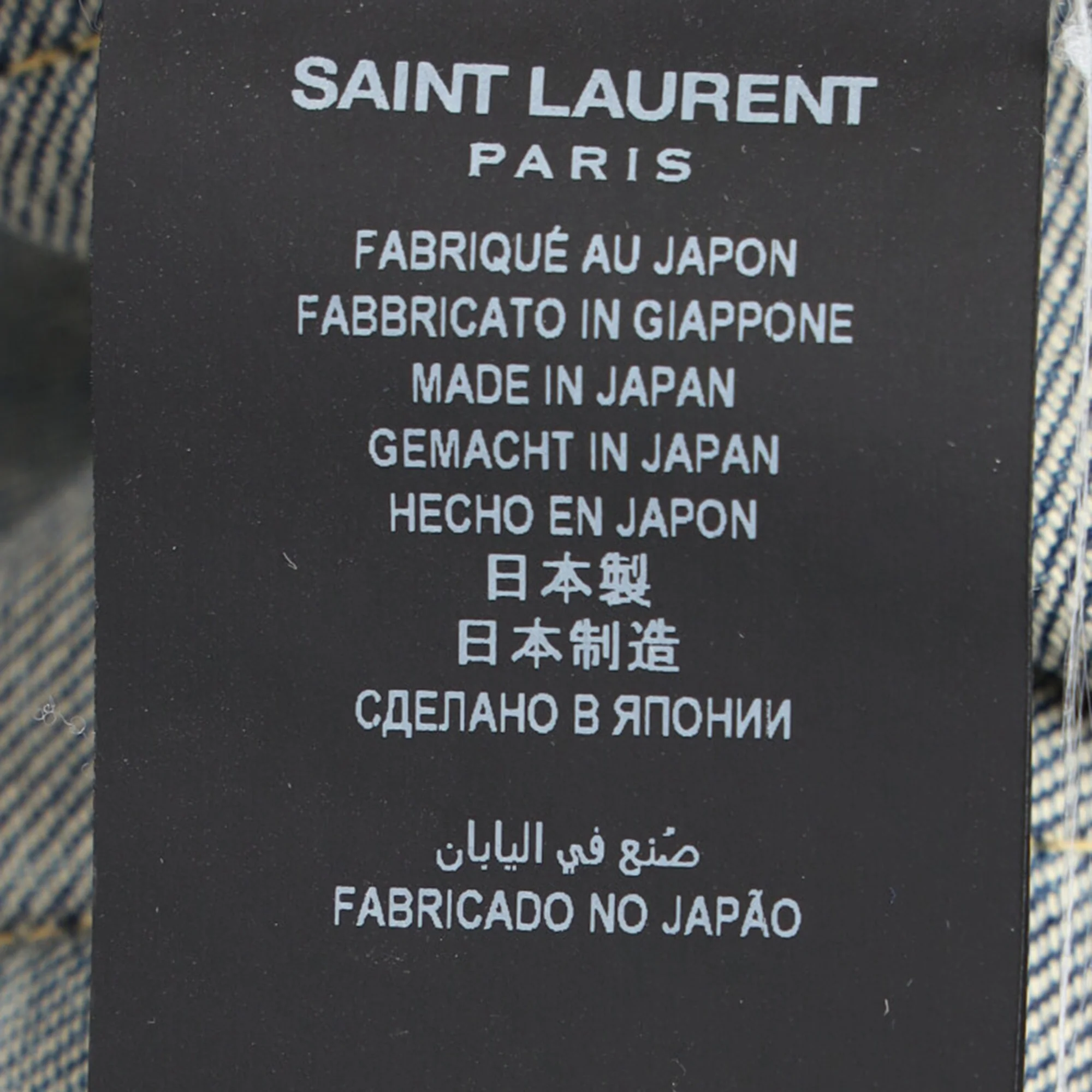 Women's Saint Laurent Slim Light Wash Jeans in Light Blue Denim - Image 6
