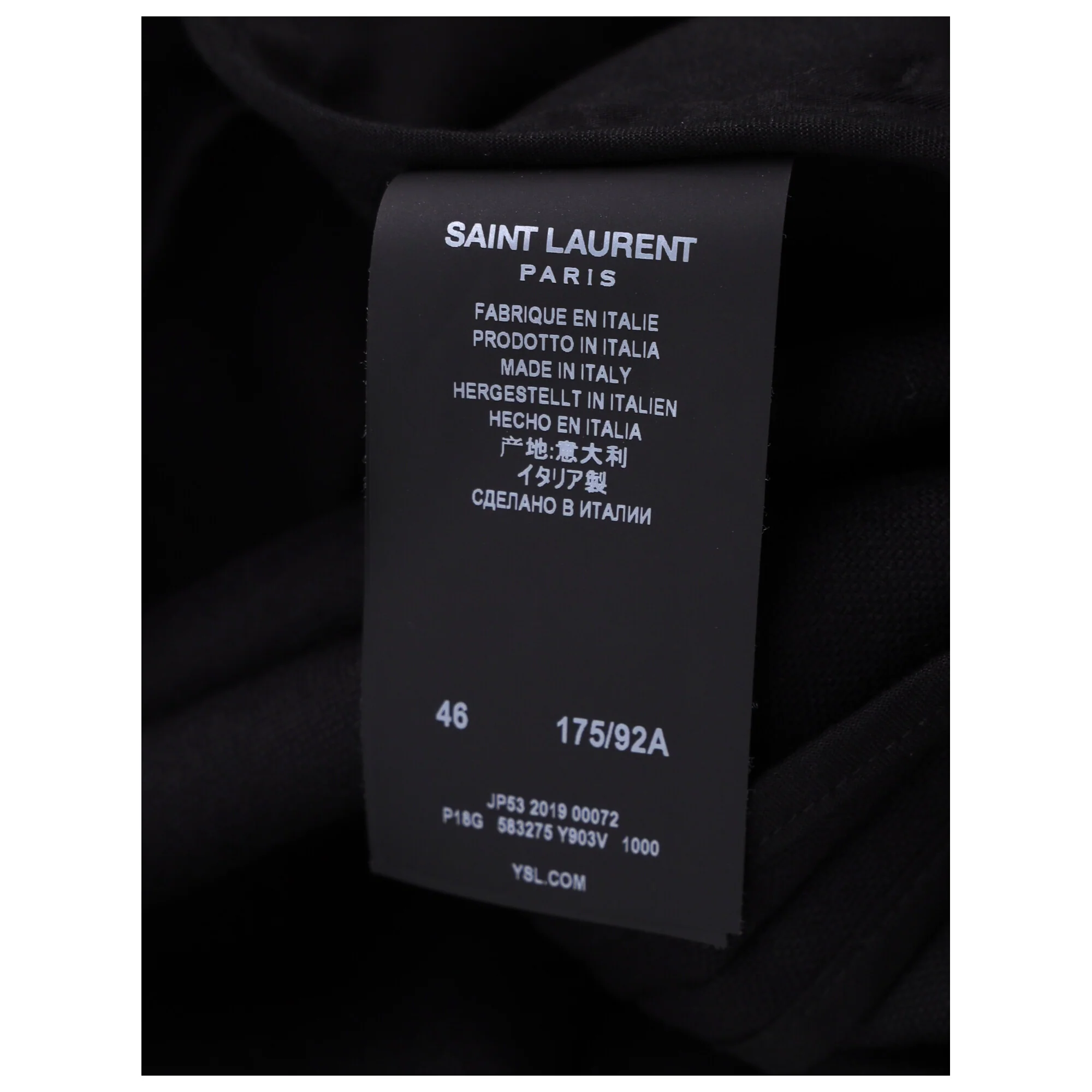Women's Saint Laurent Tapered Drawstring Jogger Trousers in Black Wool - Image 10