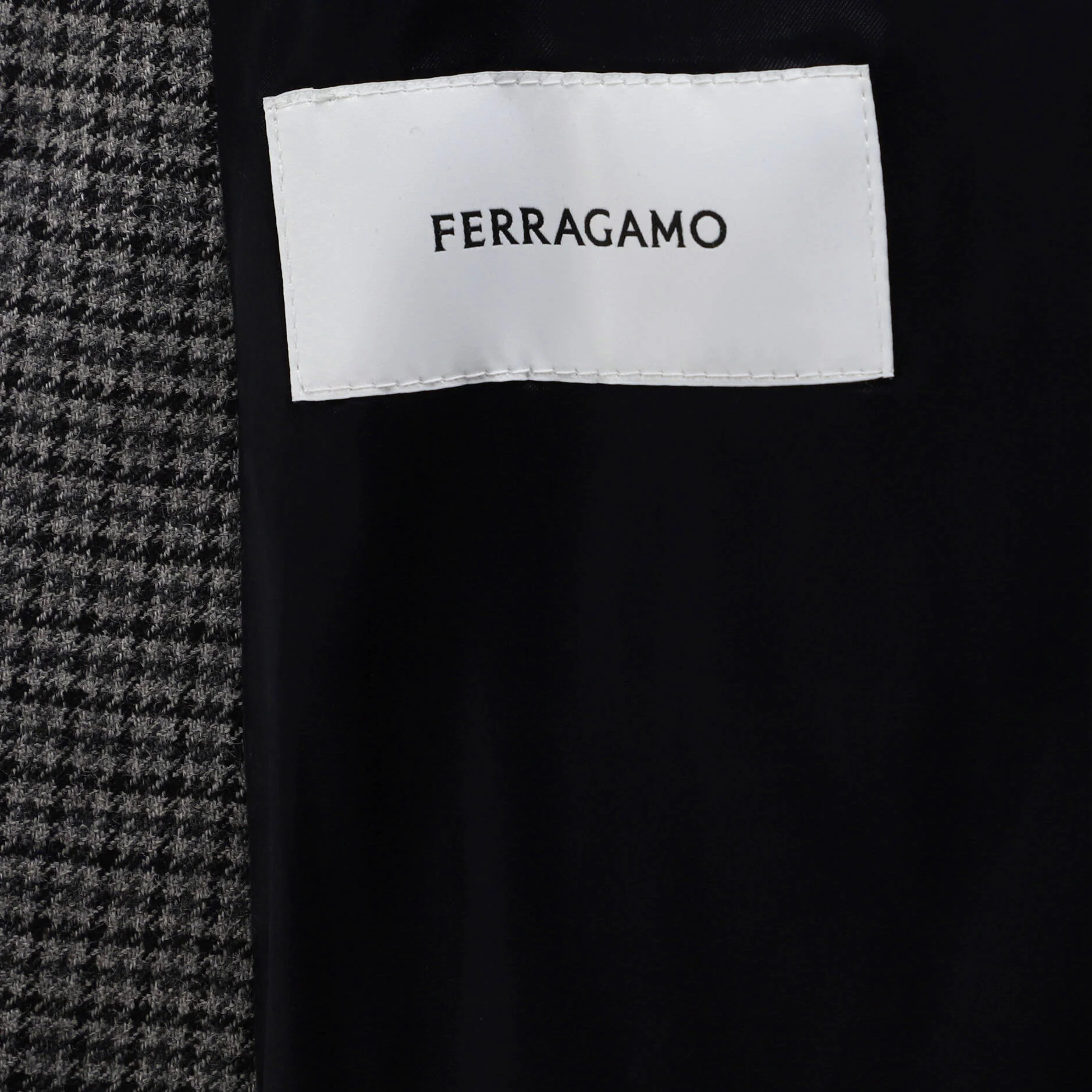 Men's Single Breasted Long Coat Wool and Polyamide - Image 3