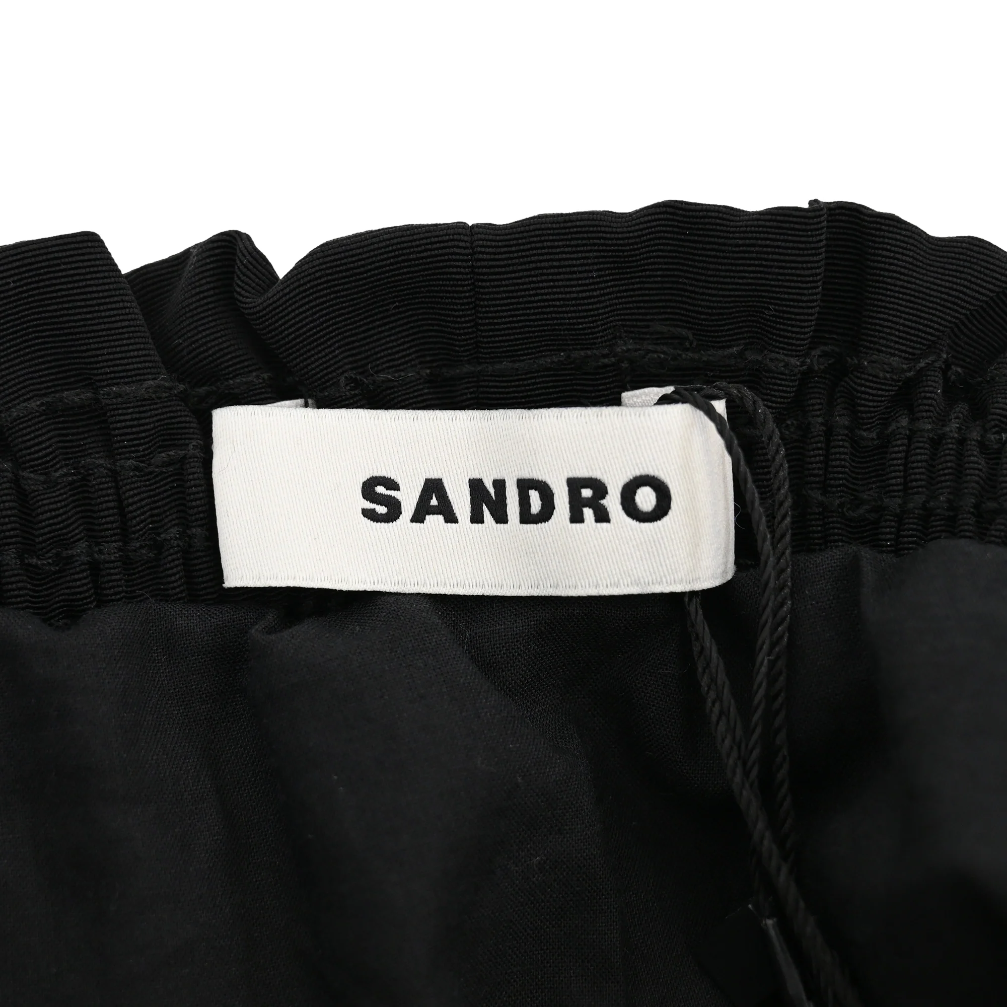 Women's  Sandro Paris Sequin-Embellished Tweed Mini Skirt in Black and White Polyester - Image 4