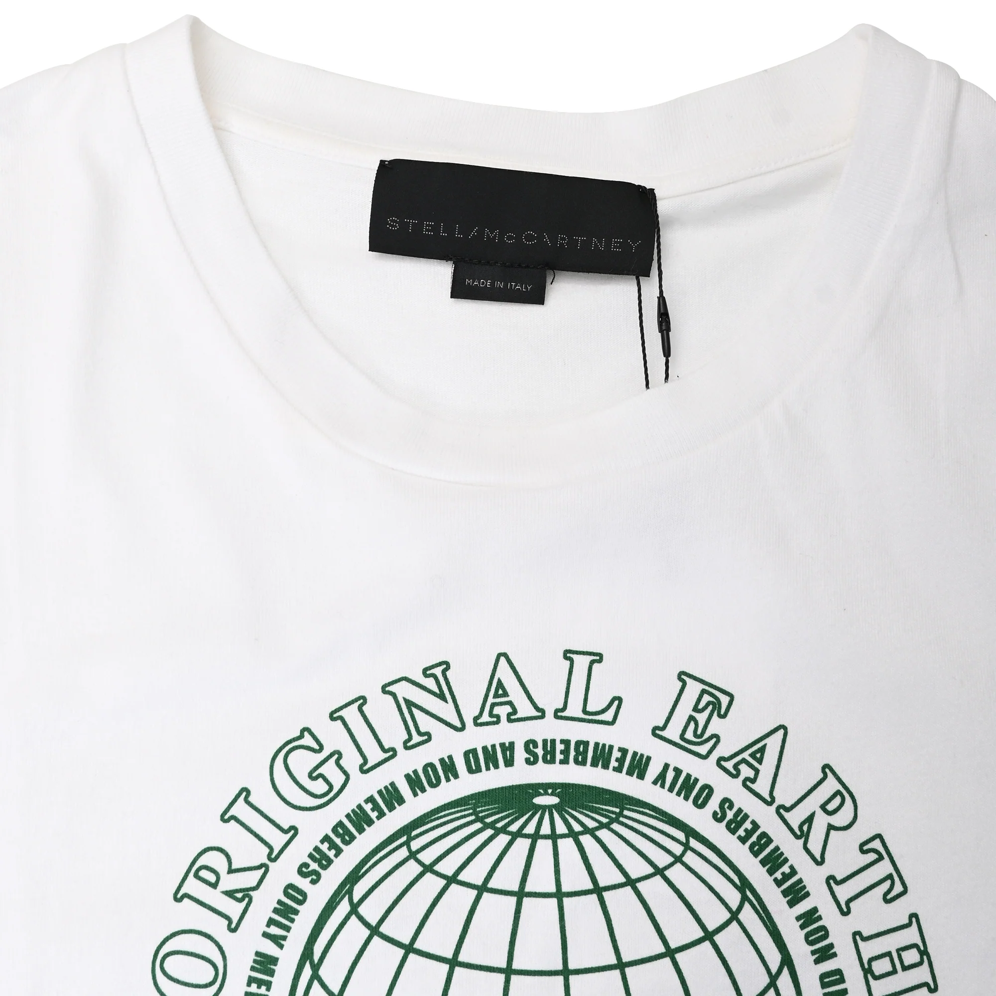 Men's  Stella Mccartney Original Earth T-Shirt in White Cotton - Image 10