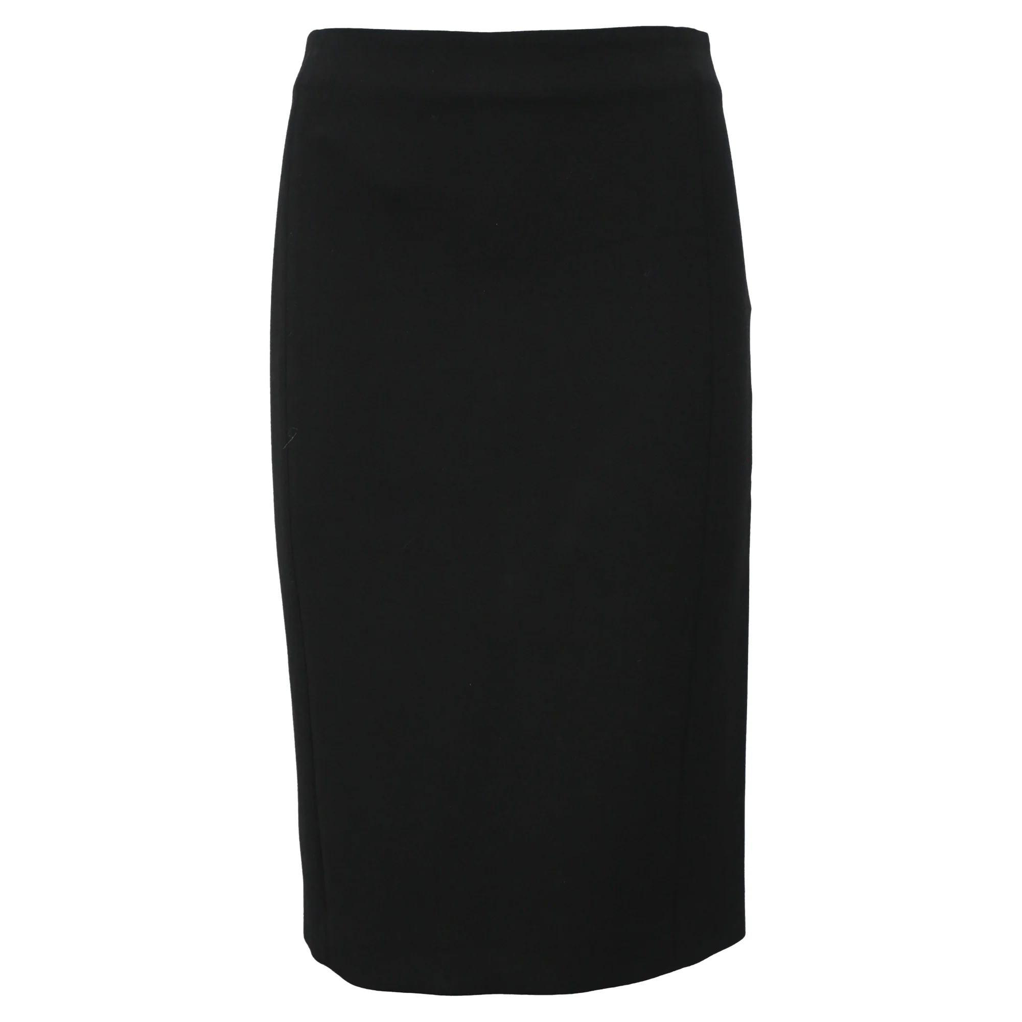 Women's The Row Midi Pencil Skirt in Black Wool