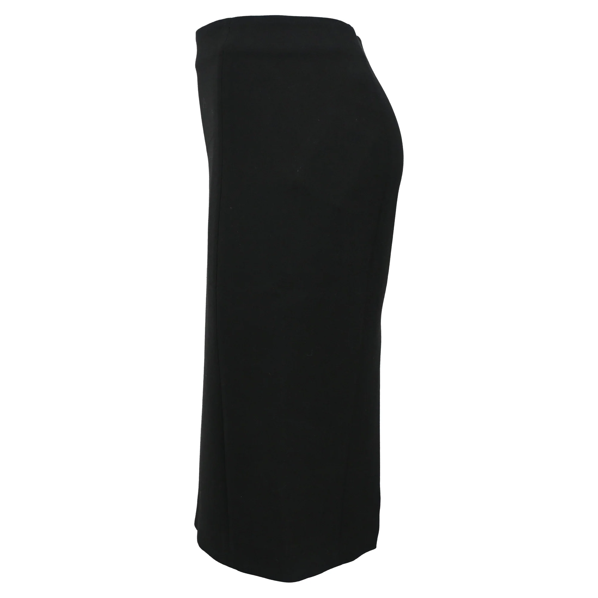 Women's The Row Midi Pencil Skirt in Black Wool - Image 2