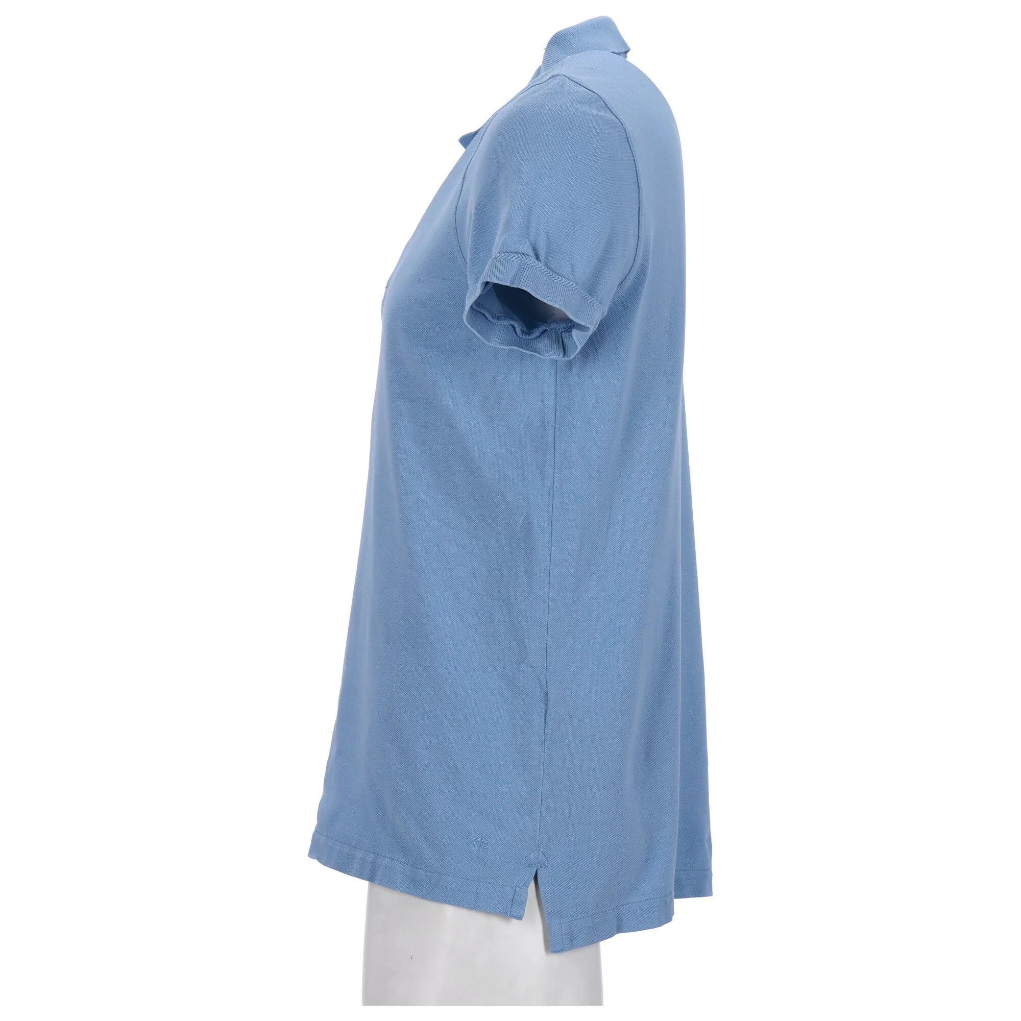 Men's Tom Ford Pique Short Sleeve Polo Shirt in Blue Cotton - Image 8