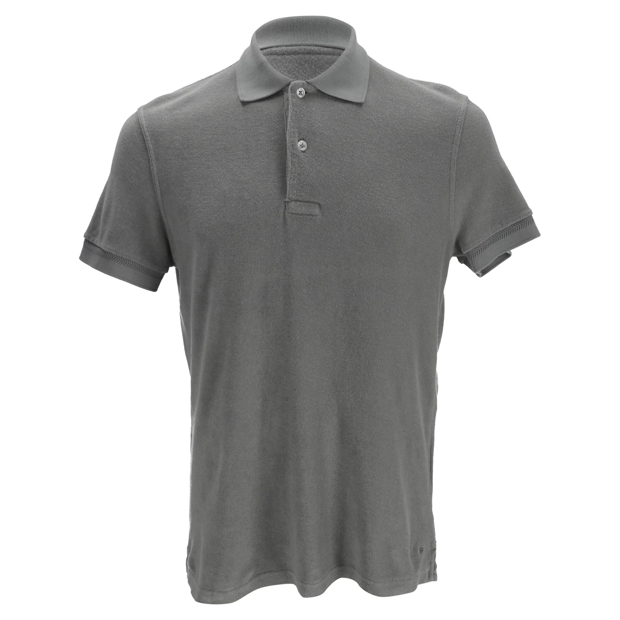 Men's Tom Ford Polo Shirt in Grey Cotton