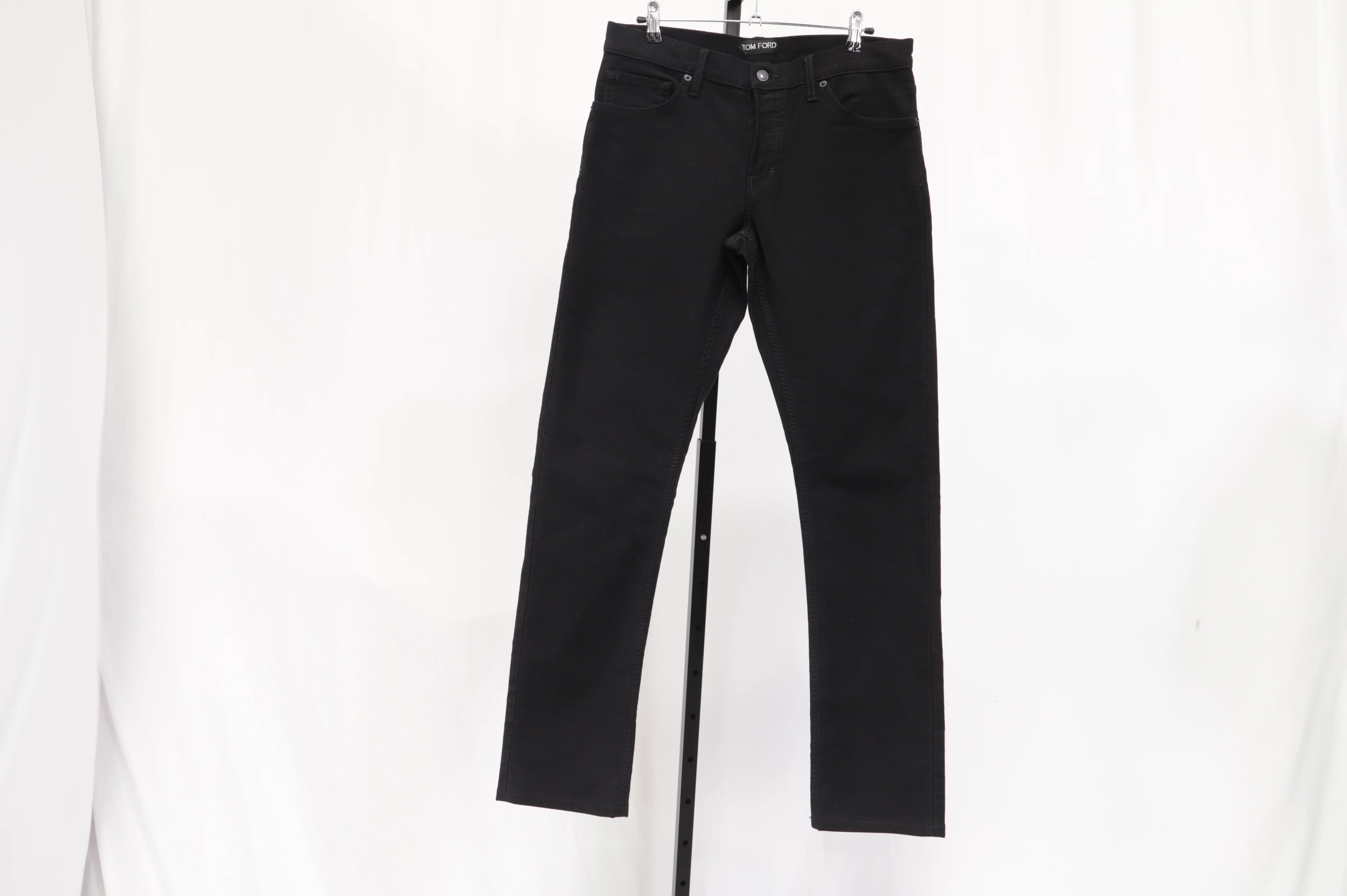 Men's  Tom Ford Regular-Fit Jeans in Black Cotton - Image 4
