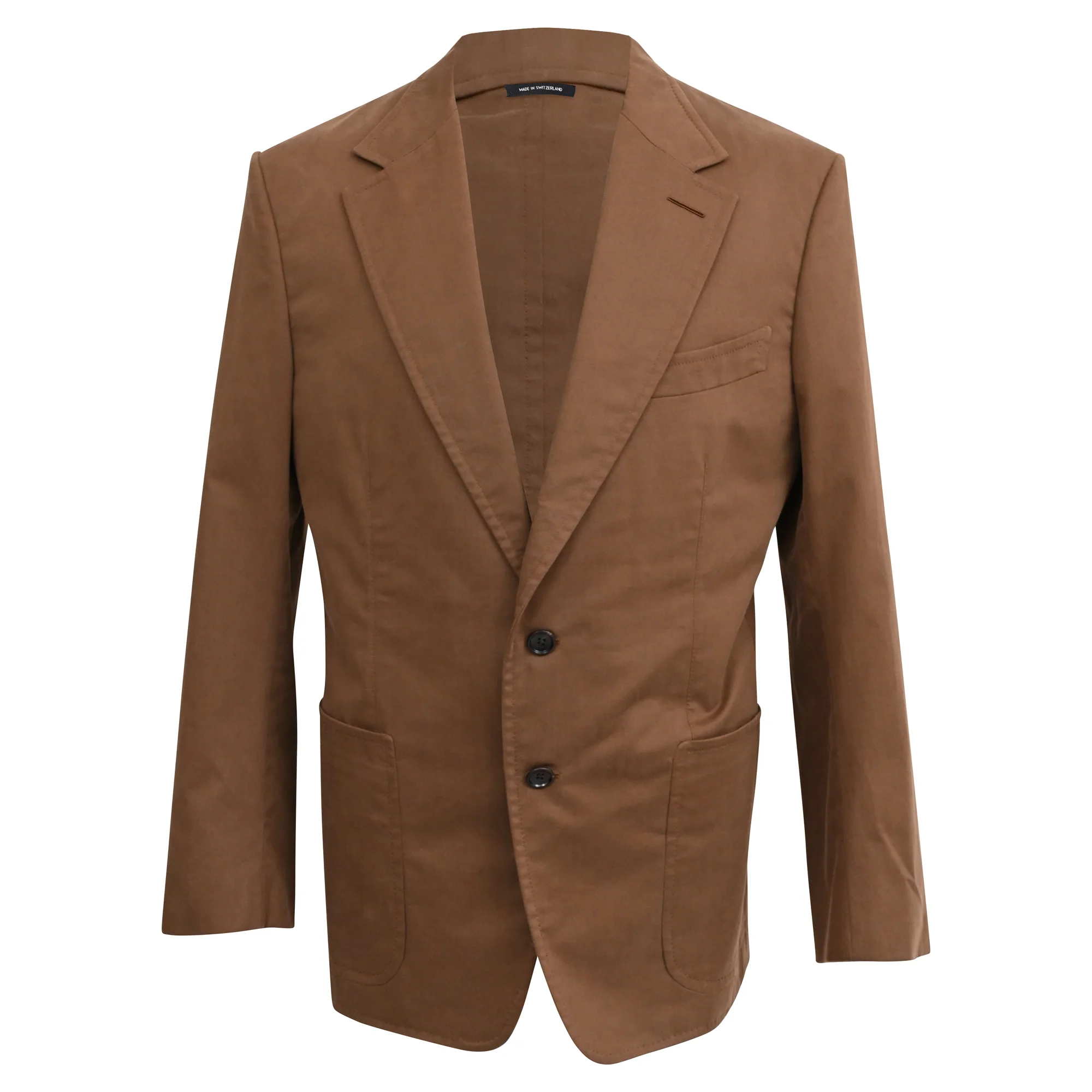 Men's Tom Ford Suit Jacket in Brown Cotton