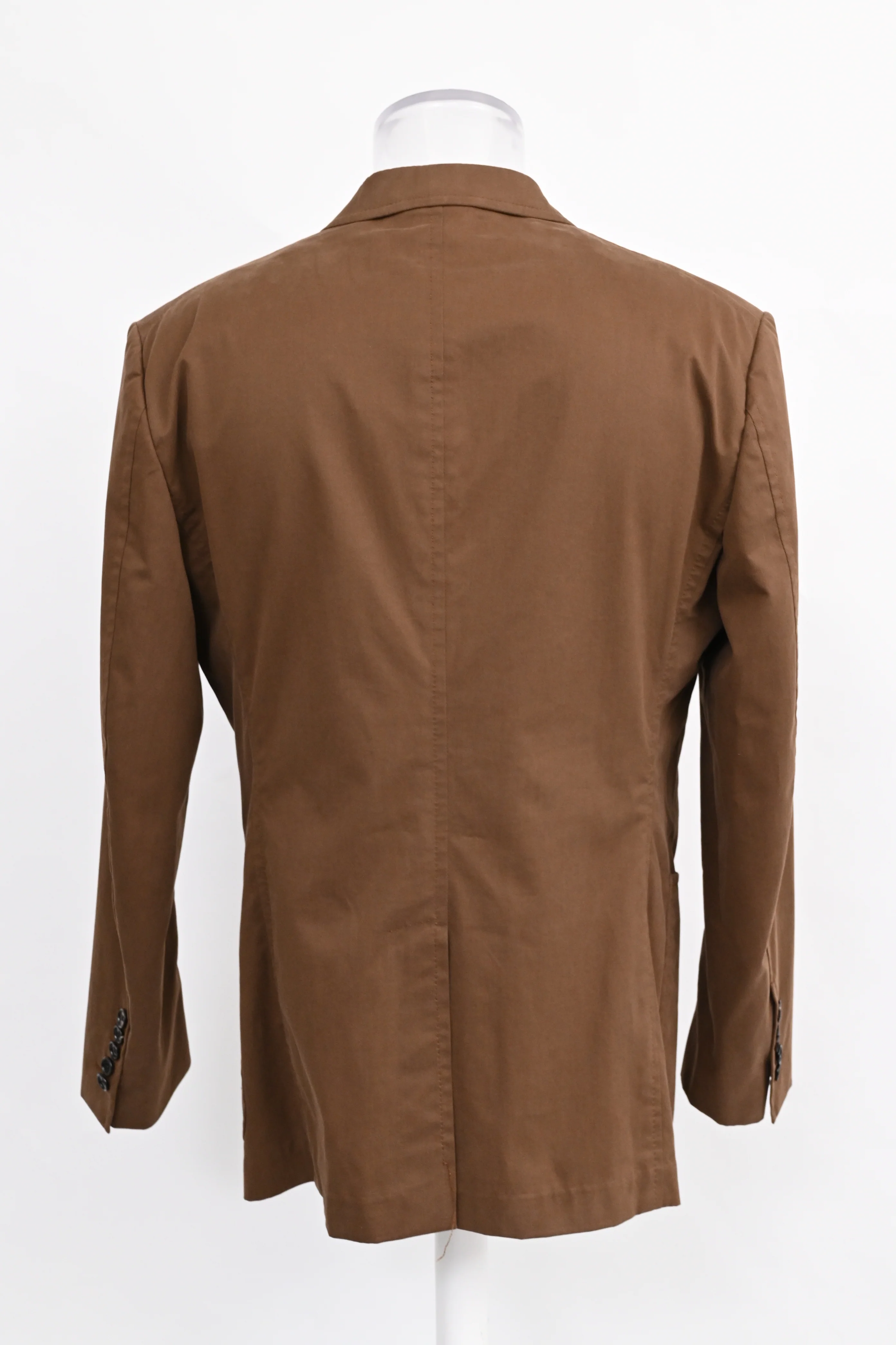 Men's Tom Ford Suit Jacket in Brown Cotton - Image 8