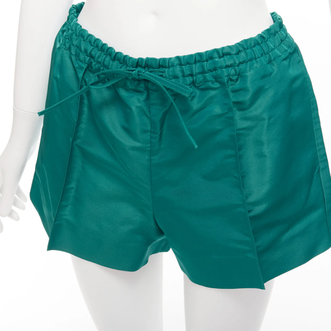 Women's Valentino Silk High Waist Drawstring Shorts - Image 8