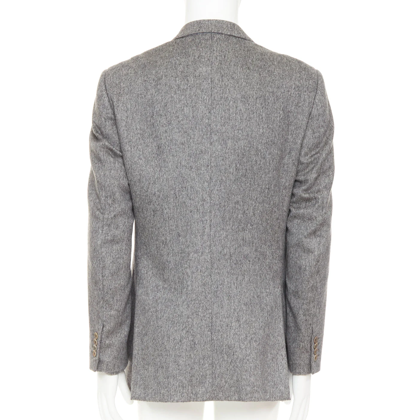 Men's VERSACE 100% cashmere grey flap pocket 2-button unstructured blazer EU50 L - Image 5